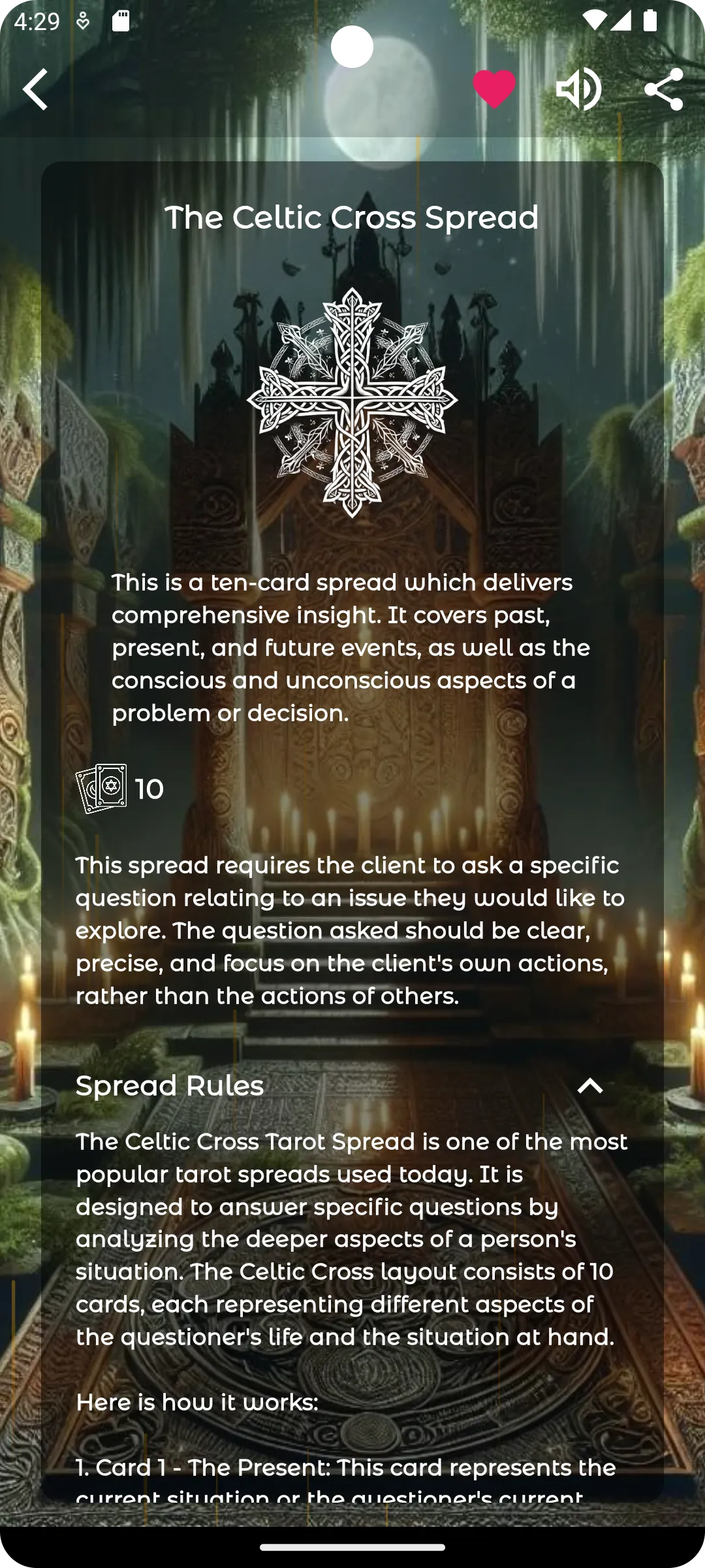 AI Mystic Cards: Tarot | Indus Appstore | Screenshot