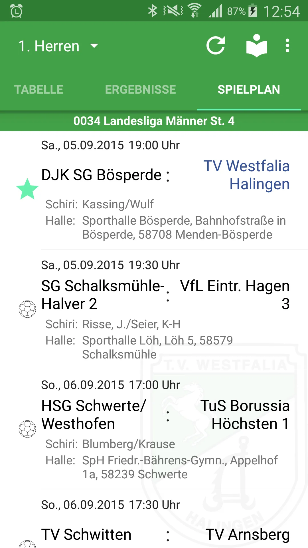 T.V. Westfalia Halingen | Indus Appstore | Screenshot