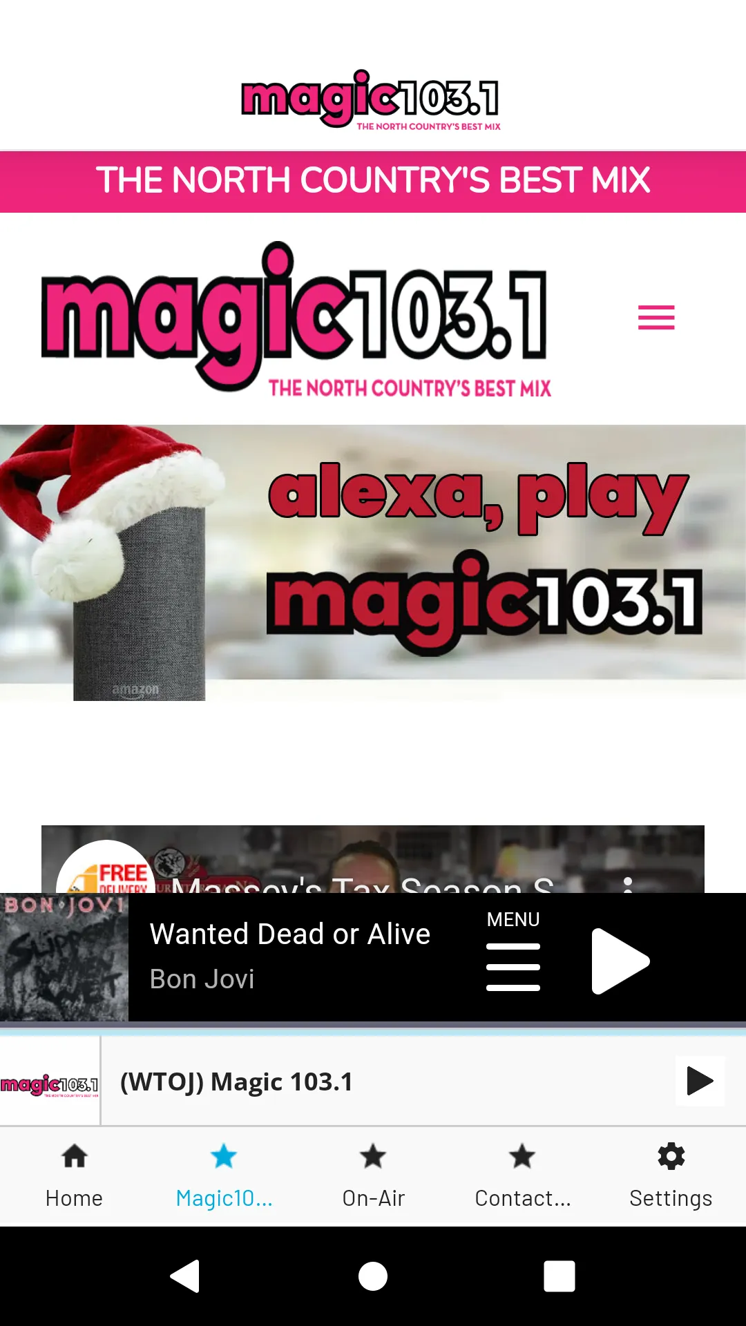 Magic 103.1 (WTOJ FM) | Indus Appstore | Screenshot