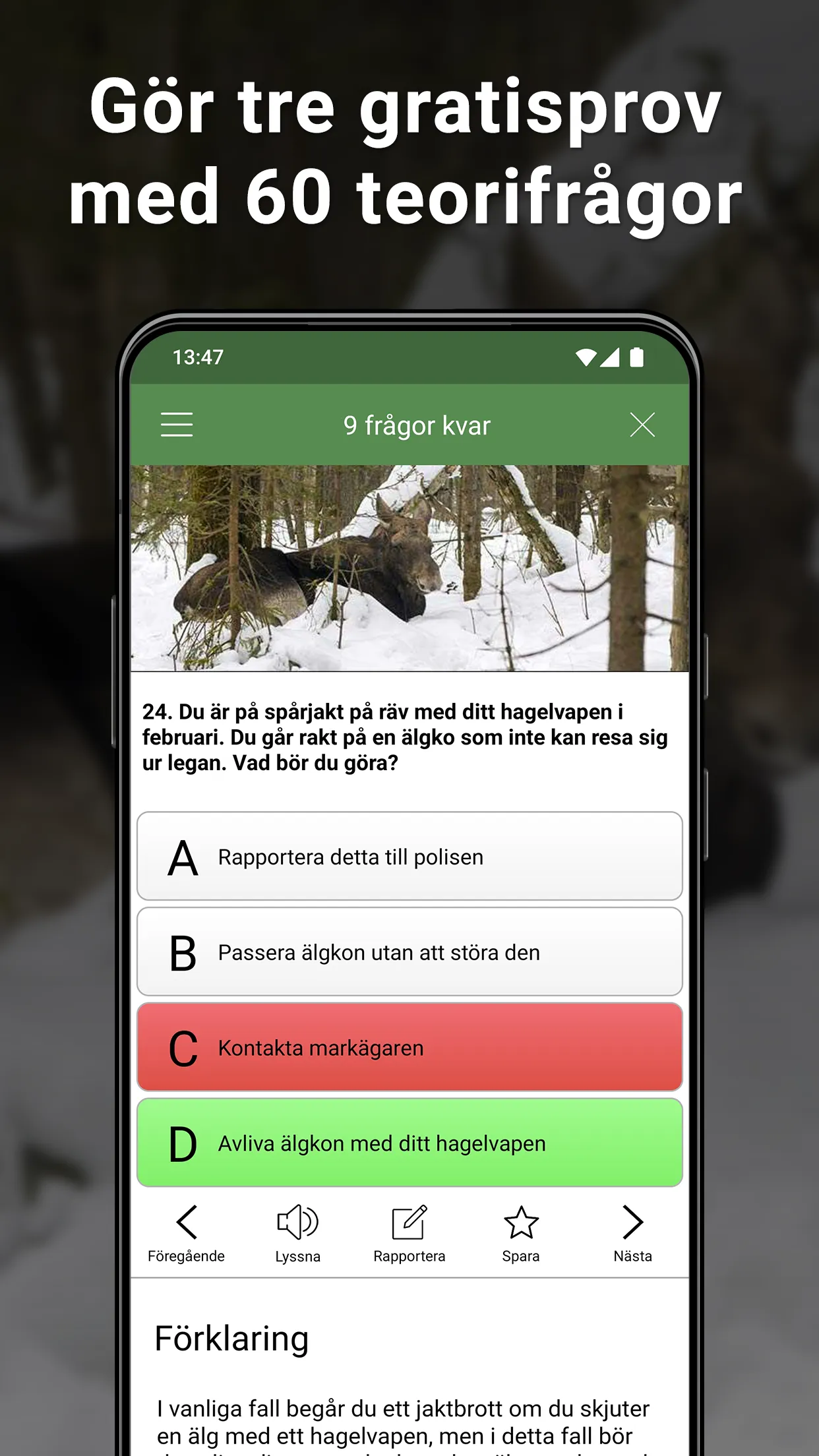 Jägarexamen Lite | Indus Appstore | Screenshot