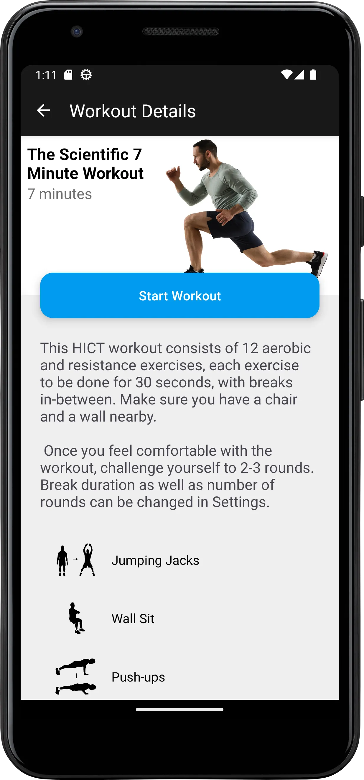 Scientific 7 Minute Workout | Indus Appstore | Screenshot