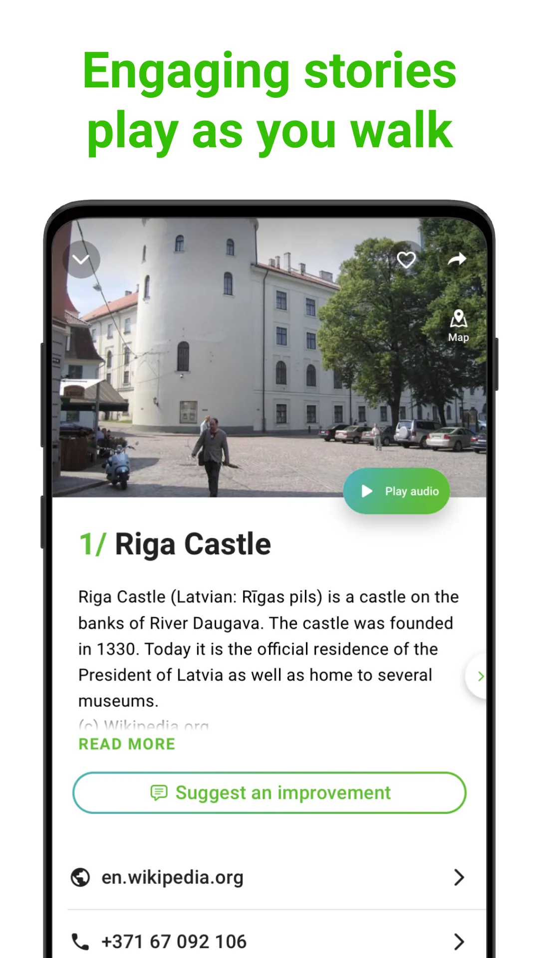 Riga Audio Guide by SmartGuide | Indus Appstore | Screenshot