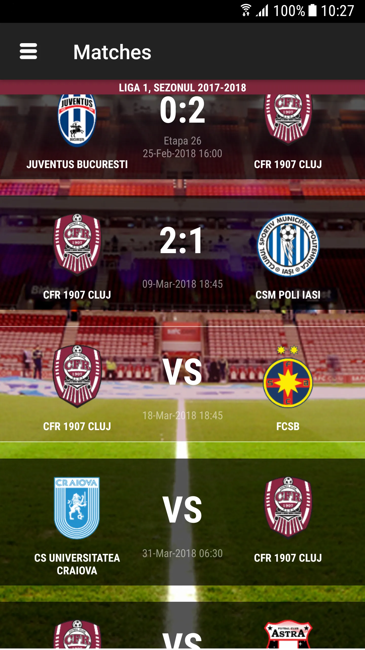 CFR1907 CLUJ | Indus Appstore | Screenshot