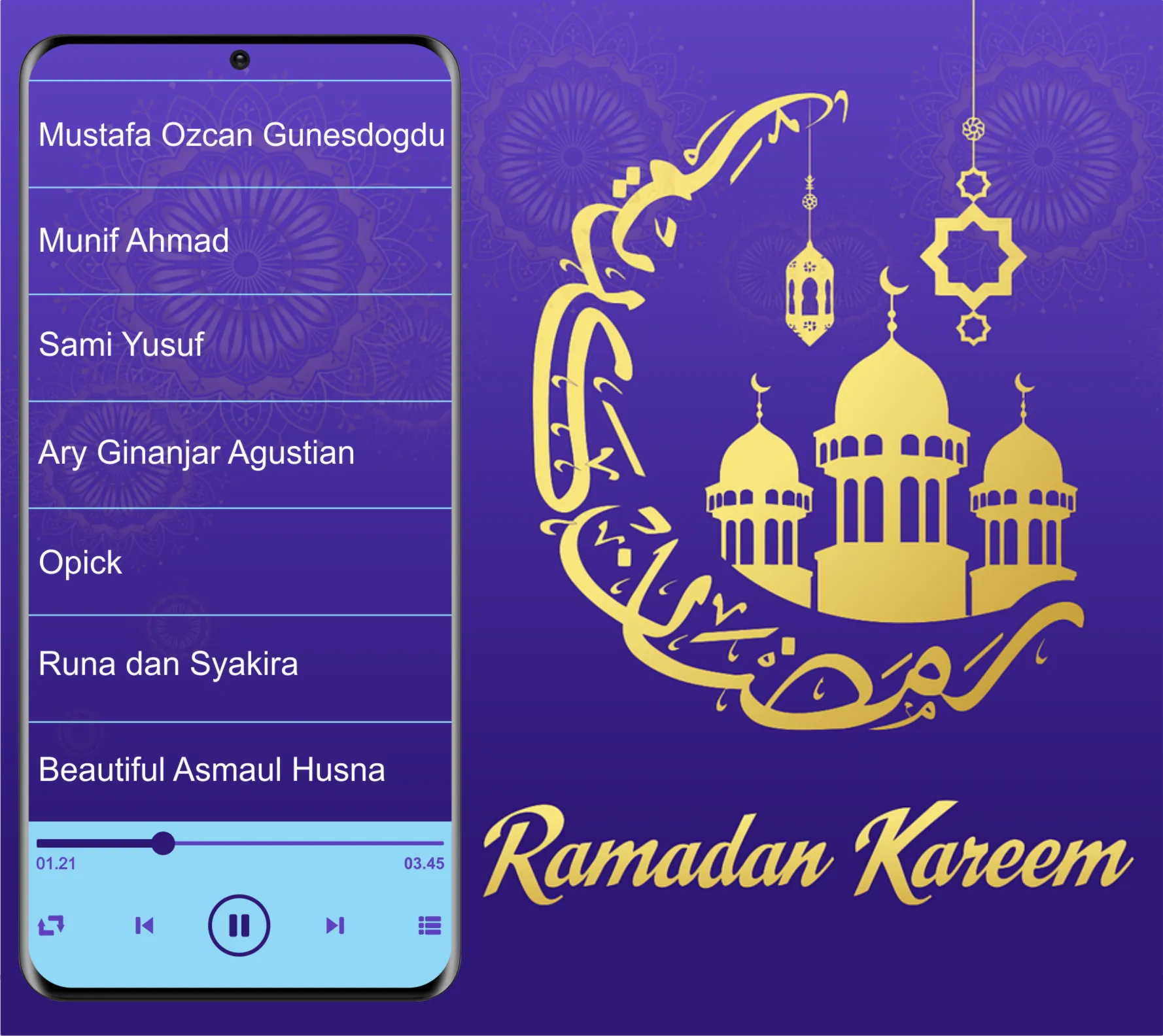 Asmaul Husna Mp3 | Indus Appstore | Screenshot