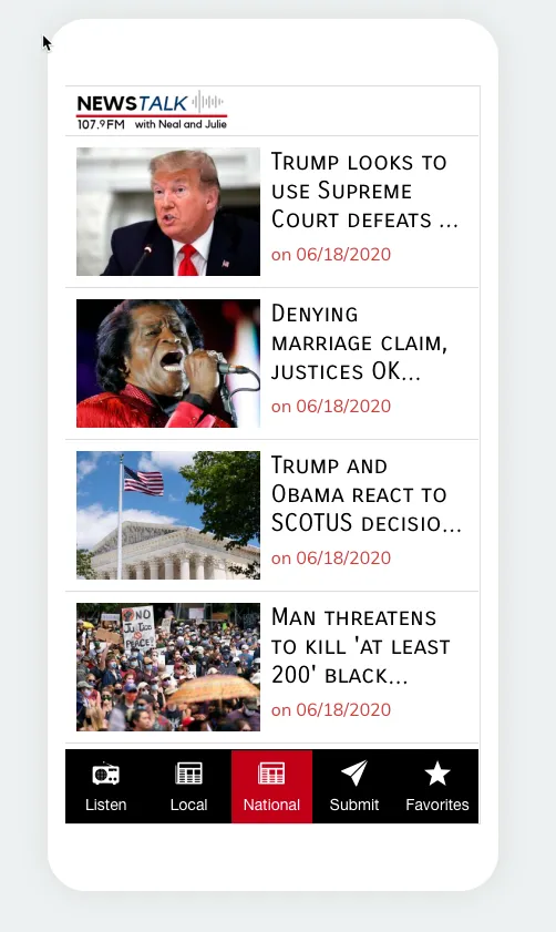 News Talk 107.9 | Indus Appstore | Screenshot
