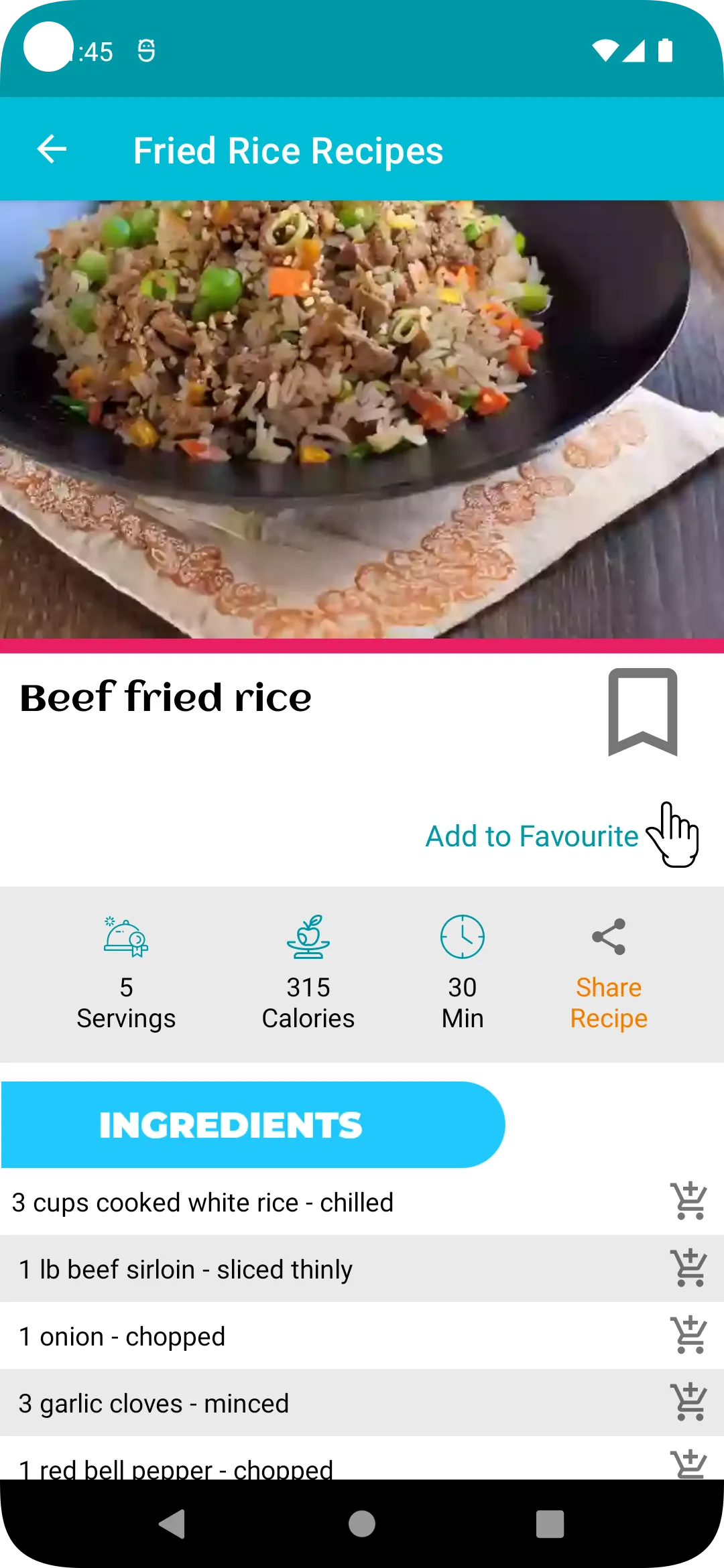 Fried Rice Recipes | Indus Appstore | Screenshot