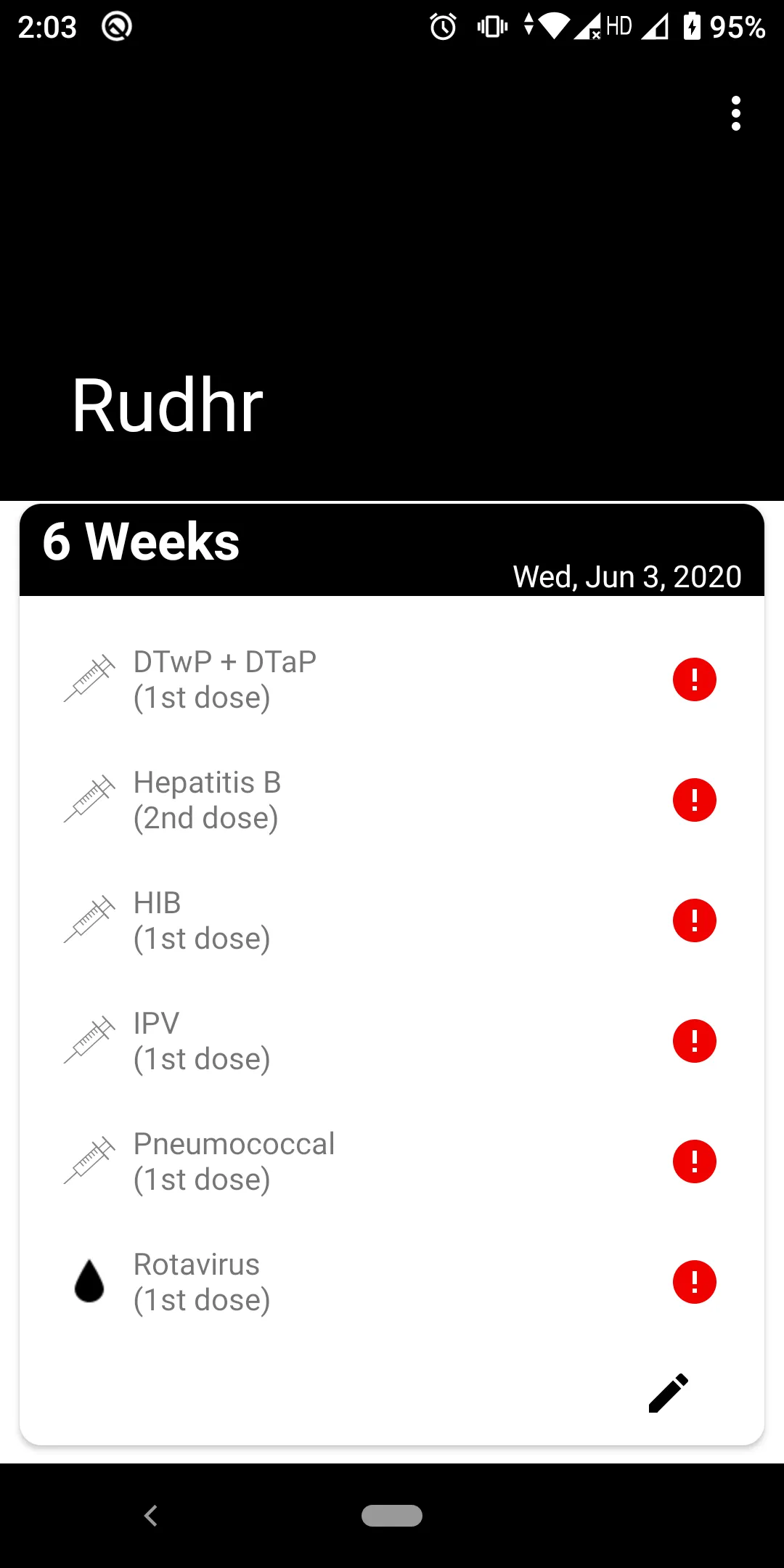 Indian Vaccination Schedule | Indus Appstore | Screenshot