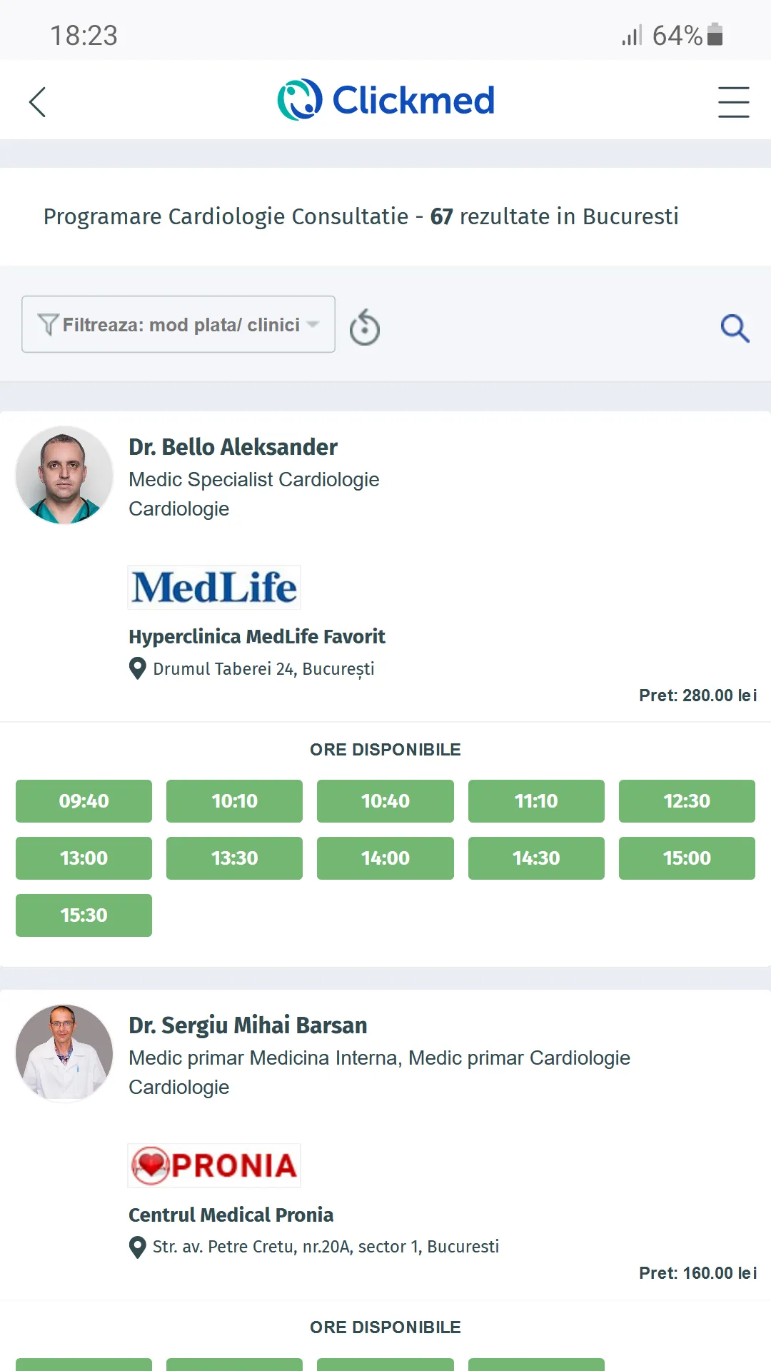 ClickMed - programare la medic | Indus Appstore | Screenshot