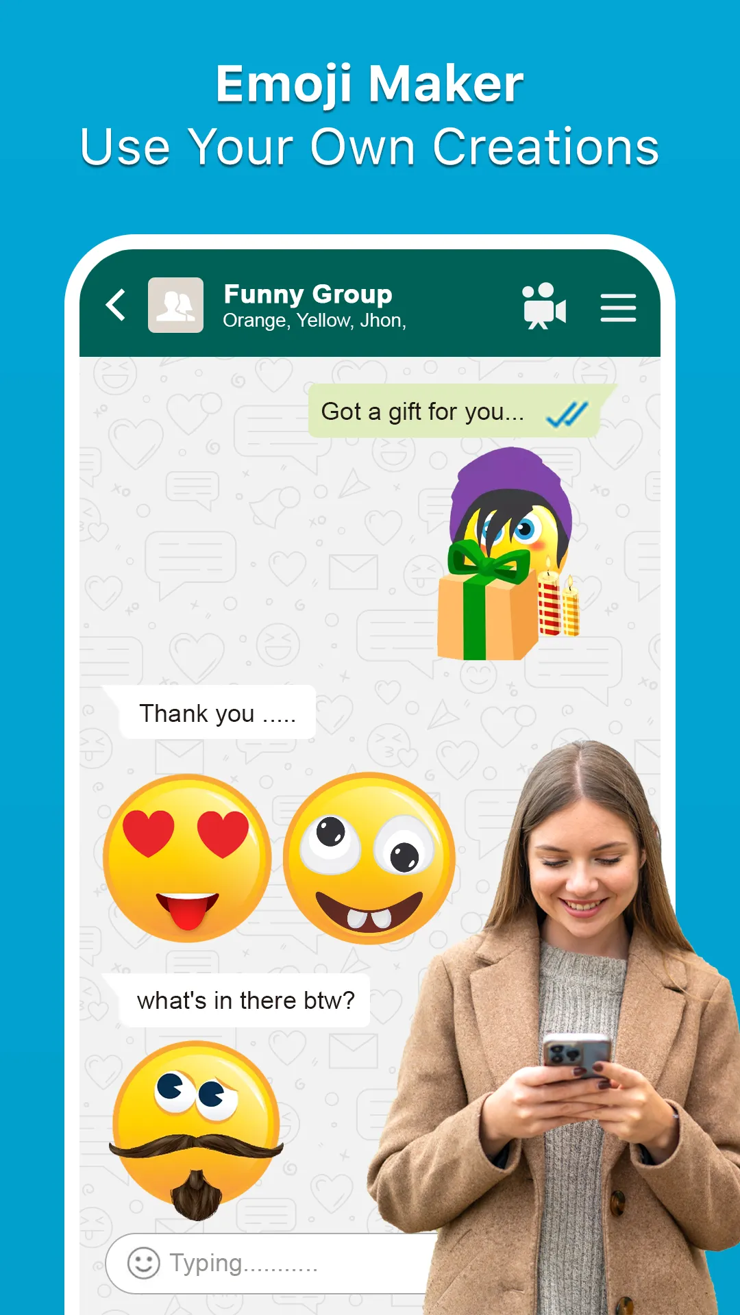 Stickers and Emoji - WASticker | Indus Appstore | Screenshot