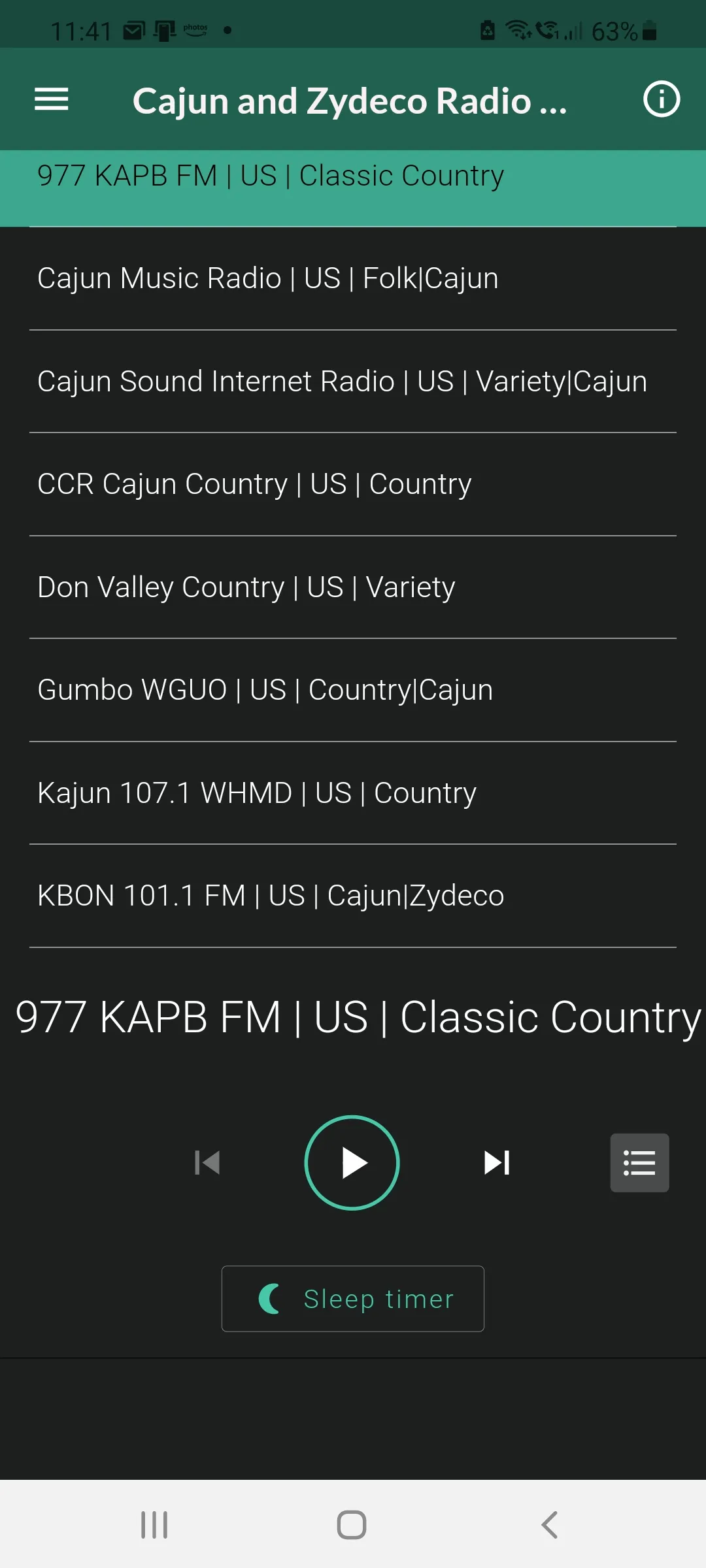 Cajun & Zydeco Music Radio | Indus Appstore | Screenshot