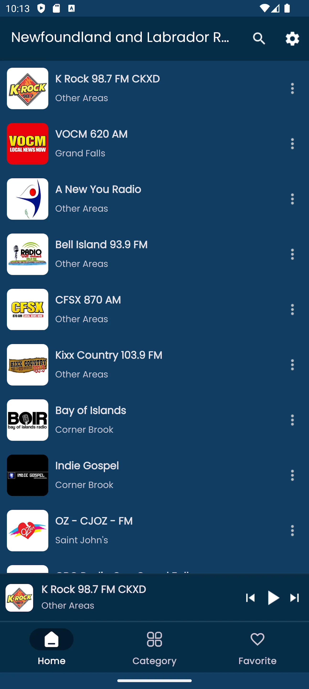 Radios from Newfoundland | Indus Appstore | Screenshot