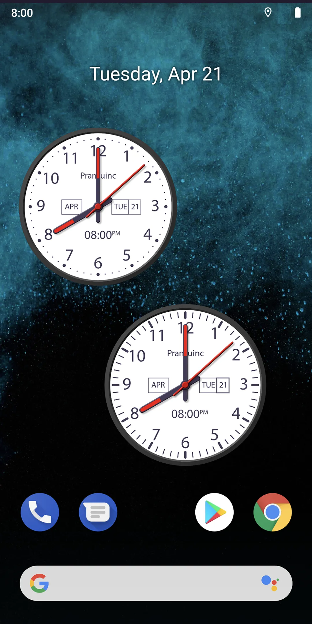 Clock Live Wallpaper | Indus Appstore | Screenshot