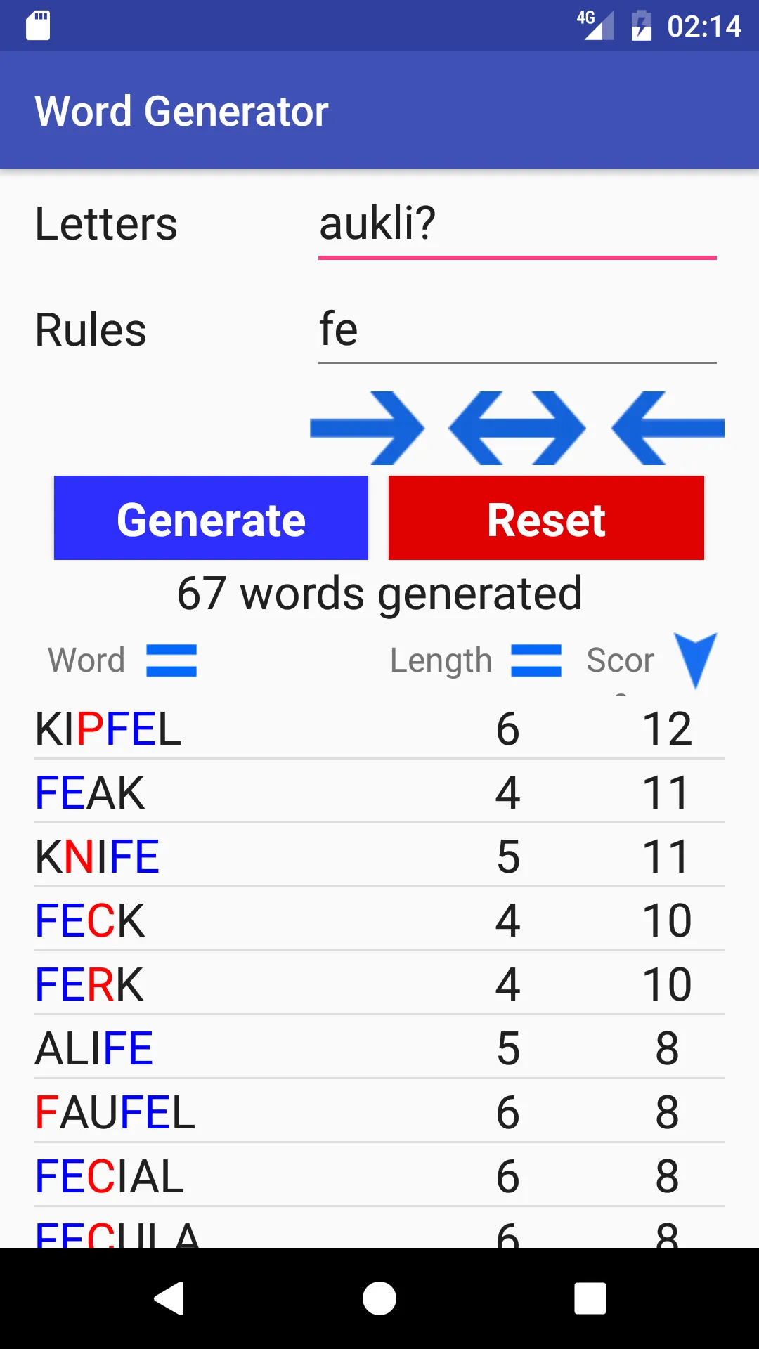 Word Generator Check Scrabble | Indus Appstore | Screenshot