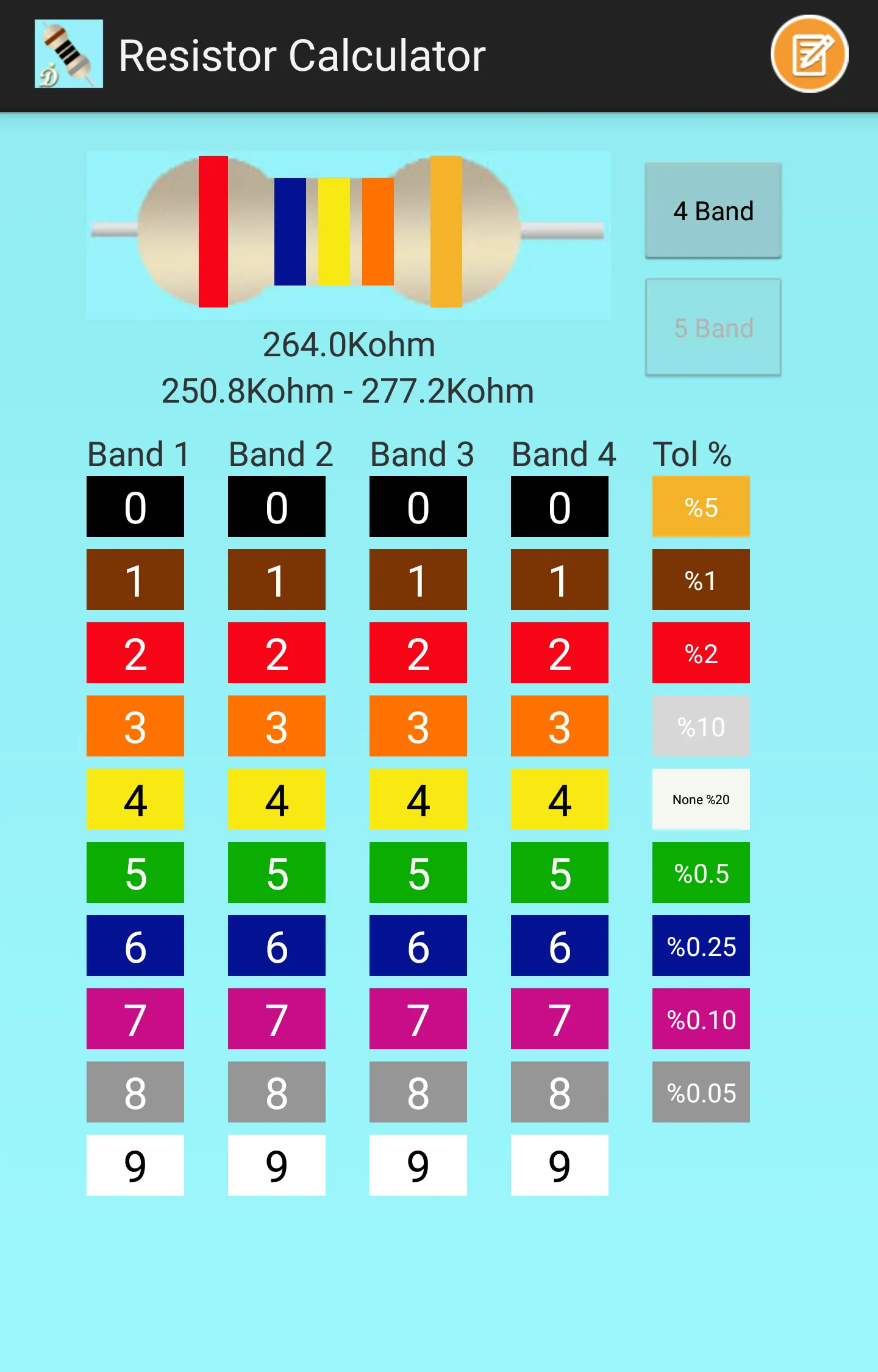 Resistor Calculator | Indus Appstore | Screenshot