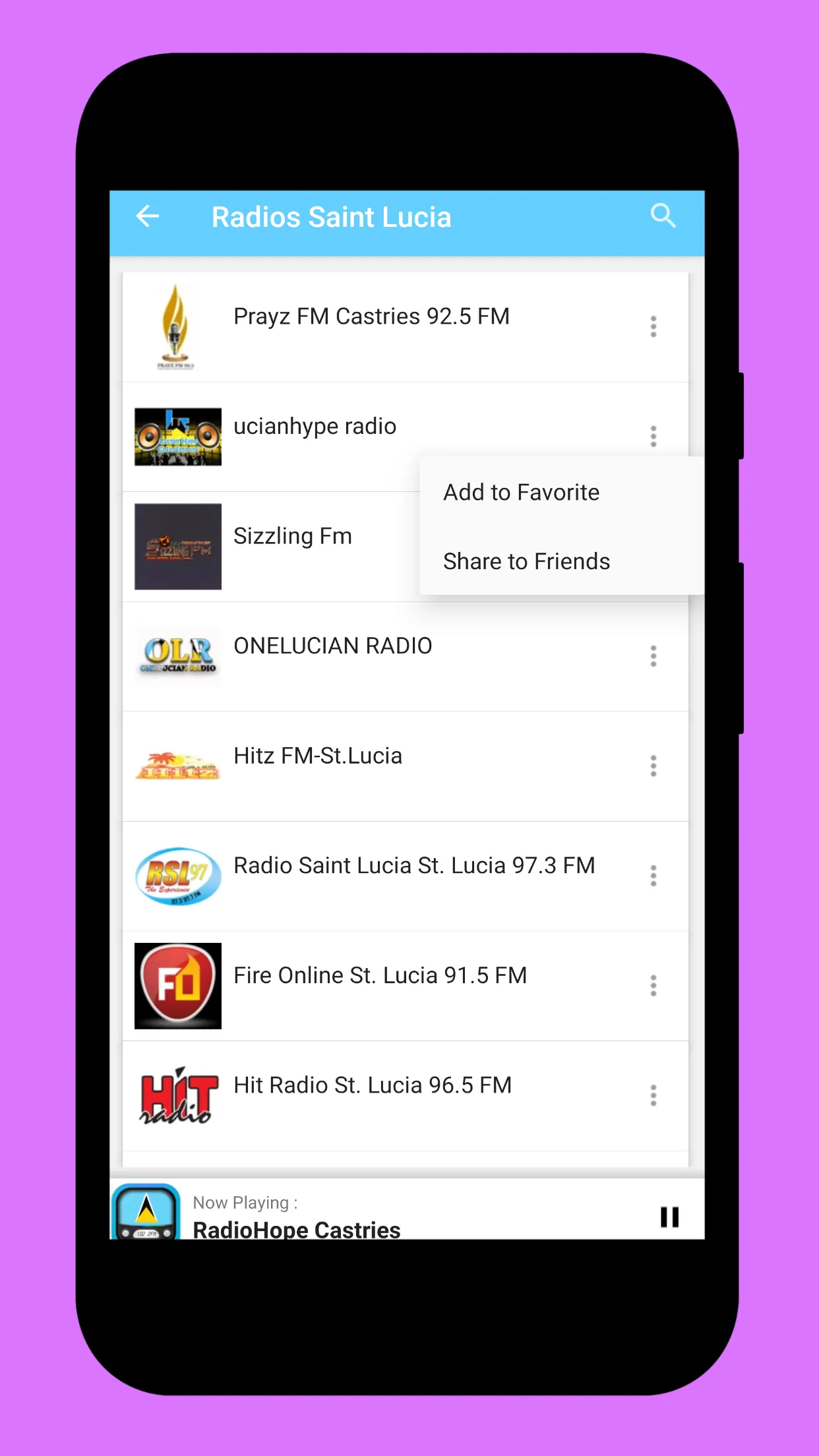 Radio Saint Lucia FM + Online | Indus Appstore | Screenshot