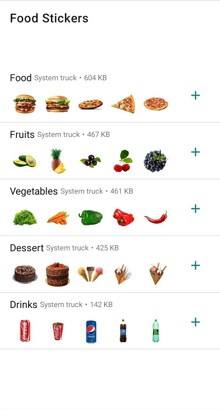 Food Stickers | Indus Appstore | Screenshot