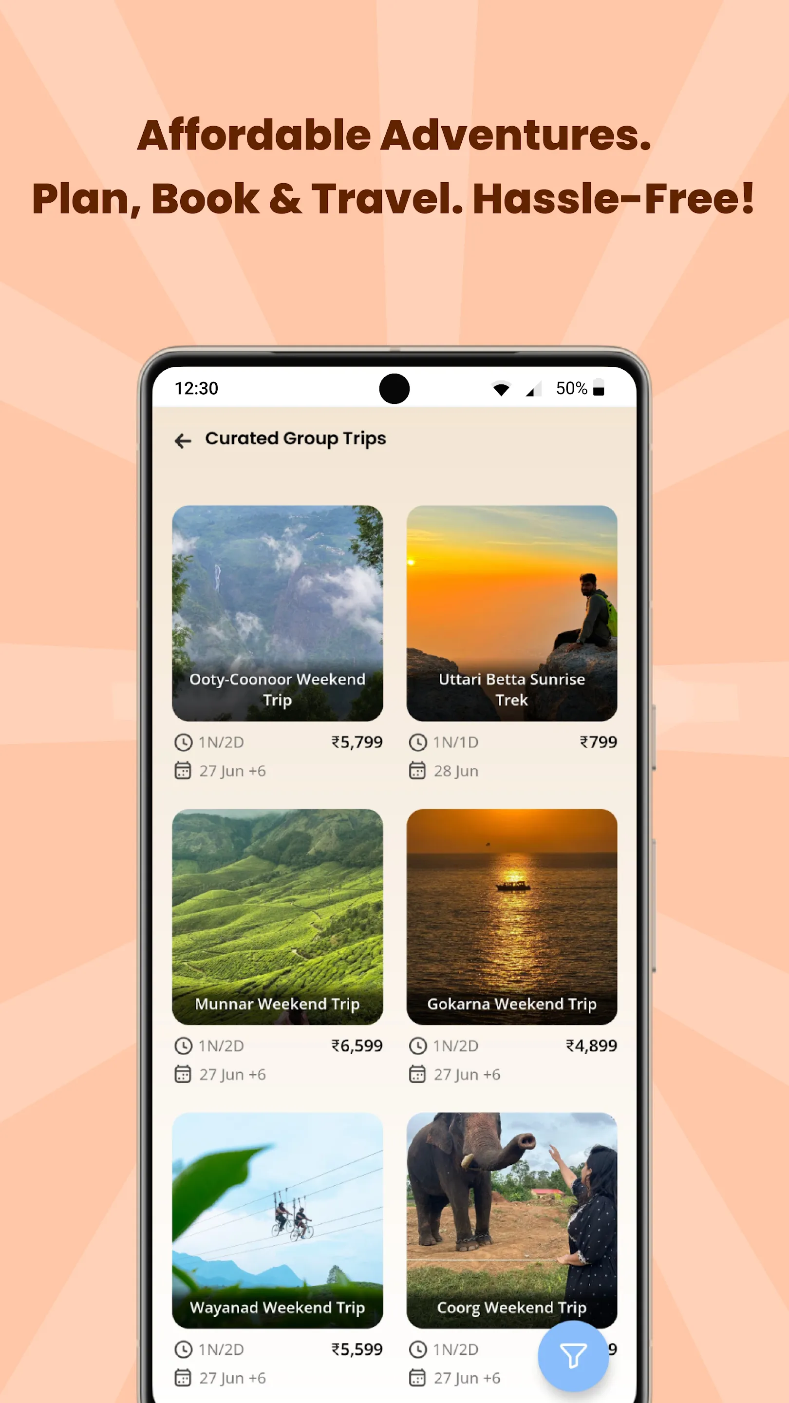 Kozyclan: Curated Group Trips | Indus Appstore | Screenshot