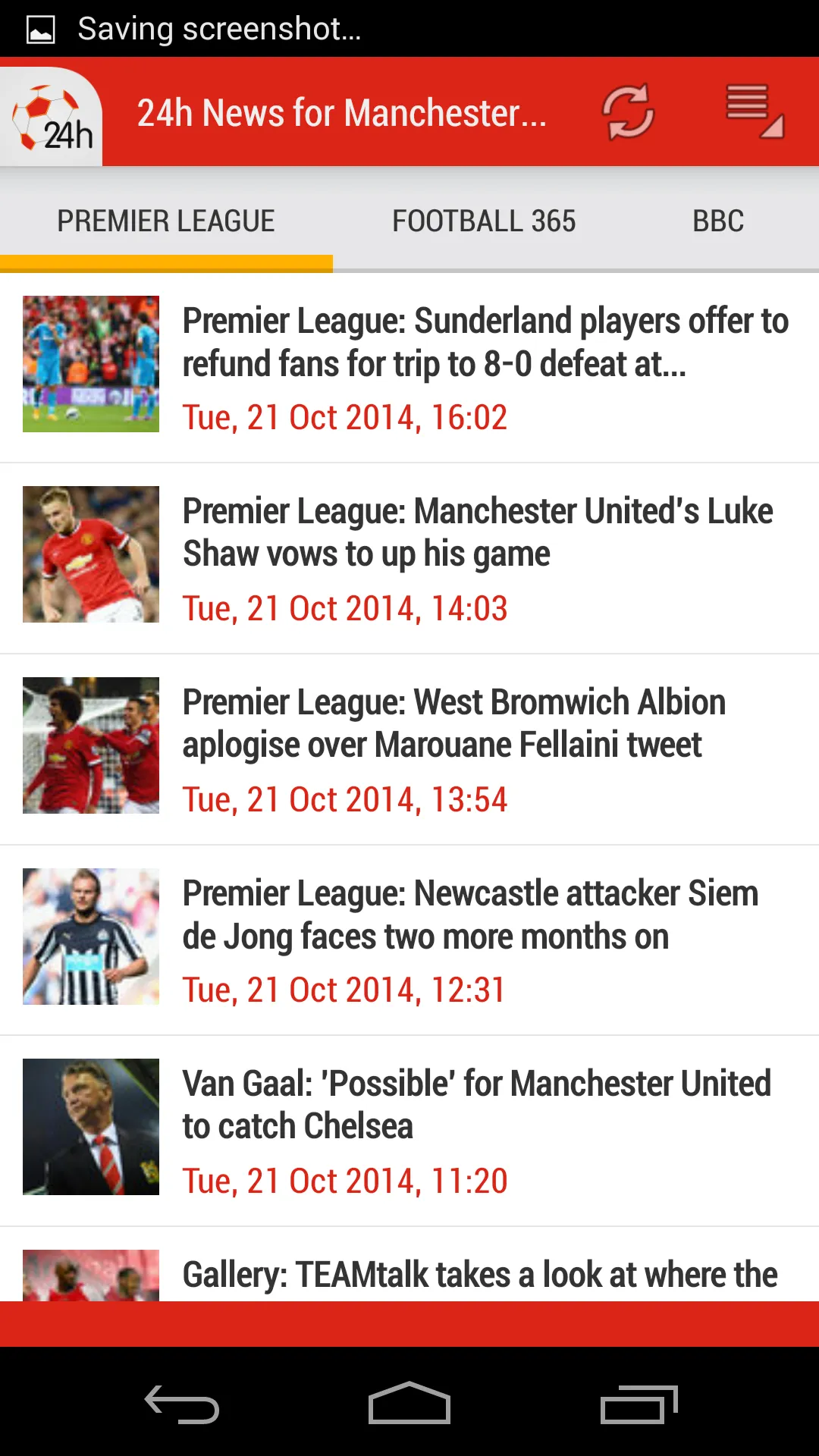 24h News for Man. United | Indus Appstore | Screenshot