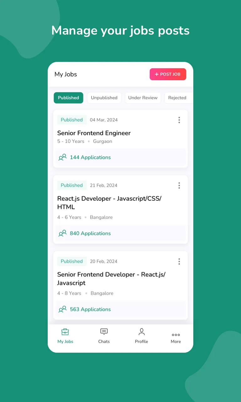 Hirist Recruiter App | Indus Appstore | Screenshot