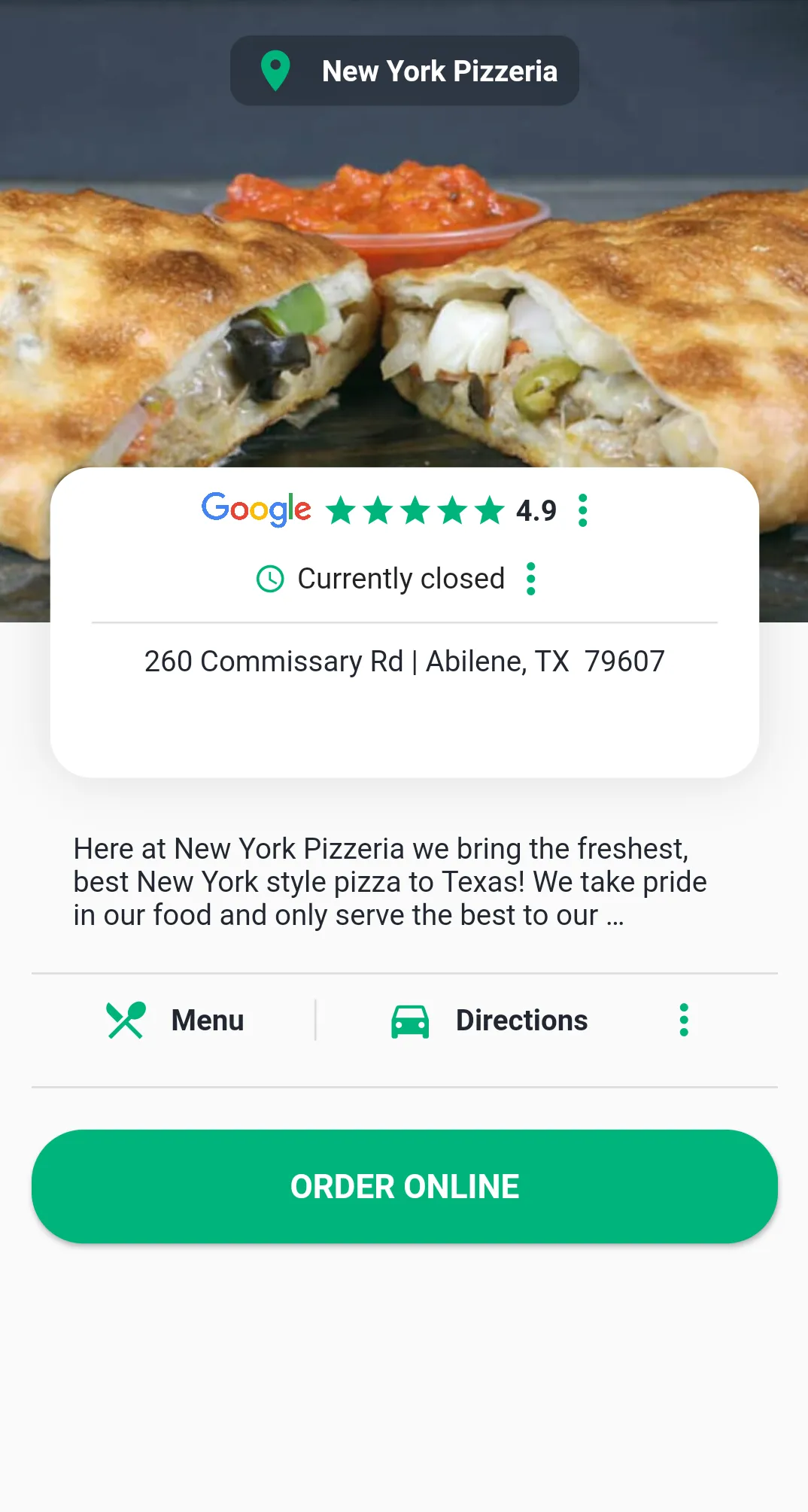 New York Pizzeria | Indus Appstore | Screenshot