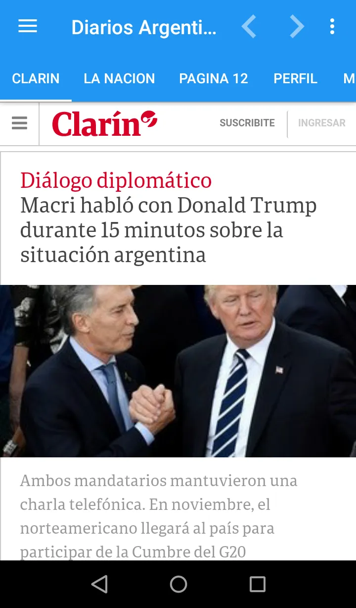 Diarios Argentinos - Noticias  | Indus Appstore | Screenshot