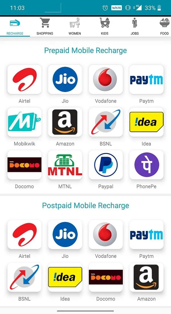 All in One Recharge - Mobile R | Indus Appstore | Screenshot