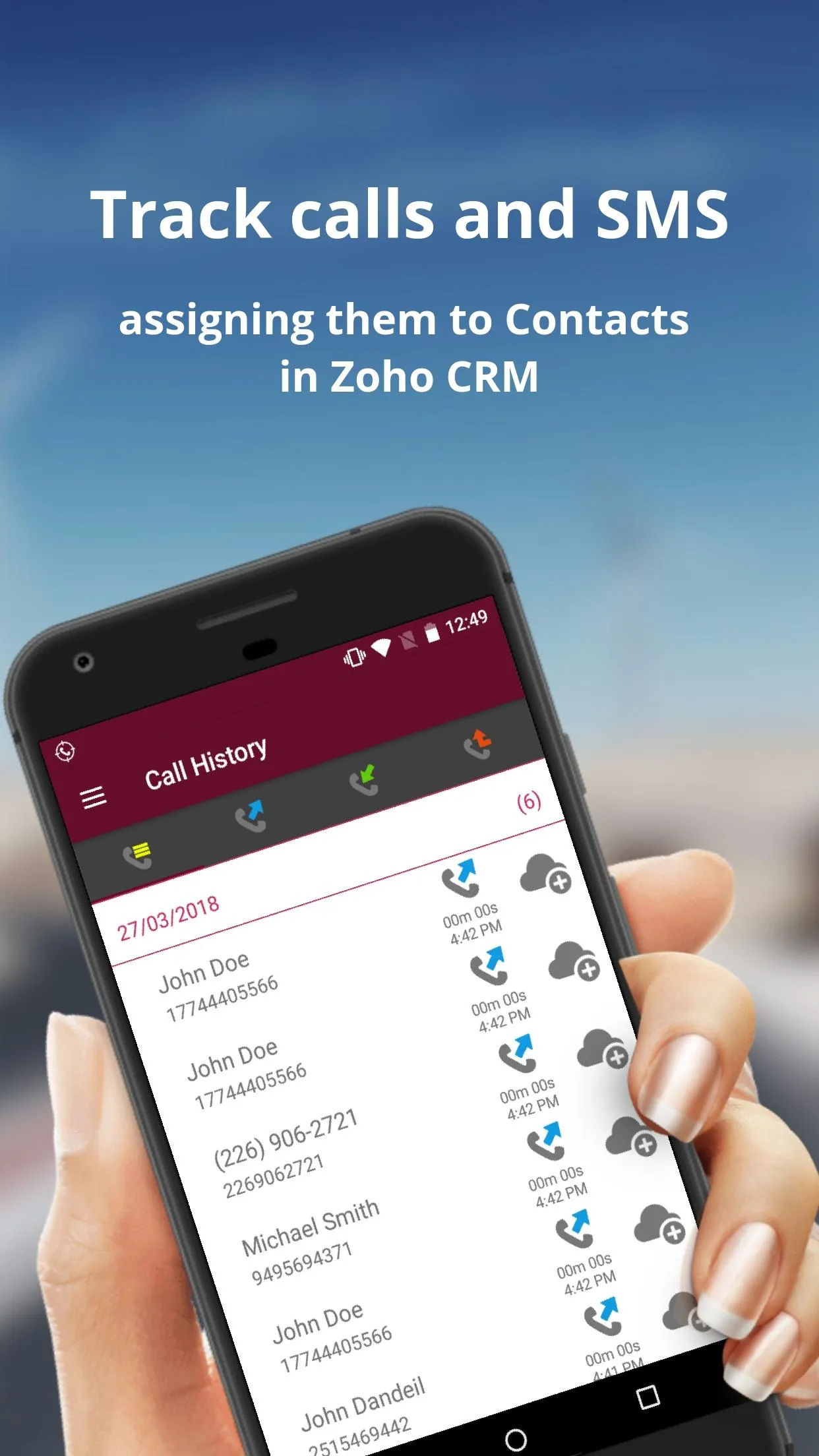 Call Tracker for Zoho CRM by M | Indus Appstore | Screenshot