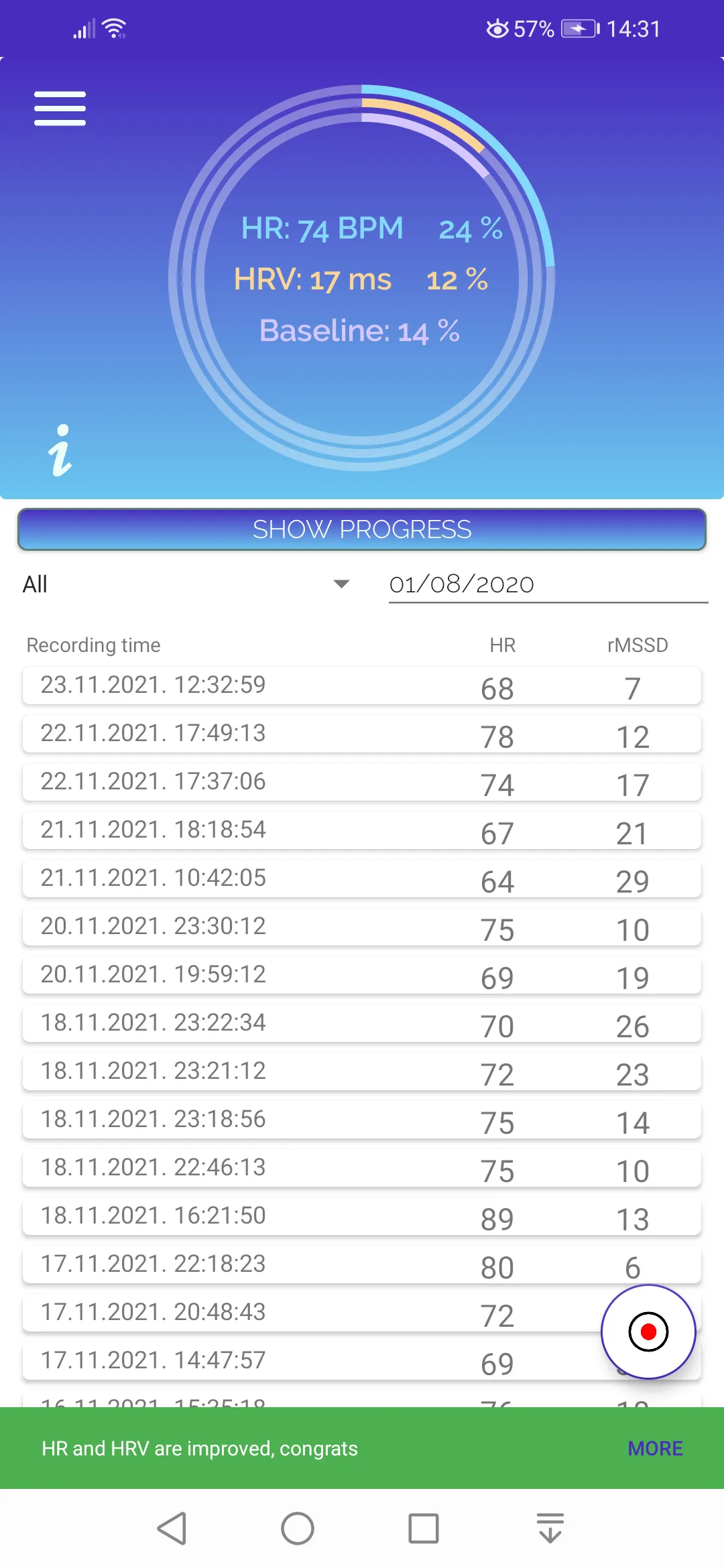 Pulse HRV by Camera BLE ECG | Indus Appstore | Screenshot