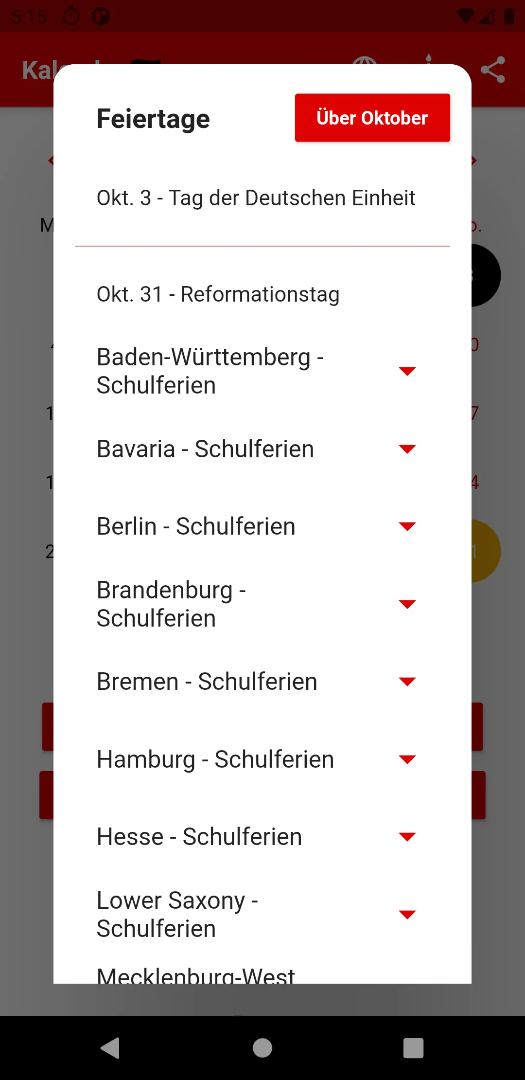 Deutscher Kalender 2024 | Indus Appstore | Screenshot
