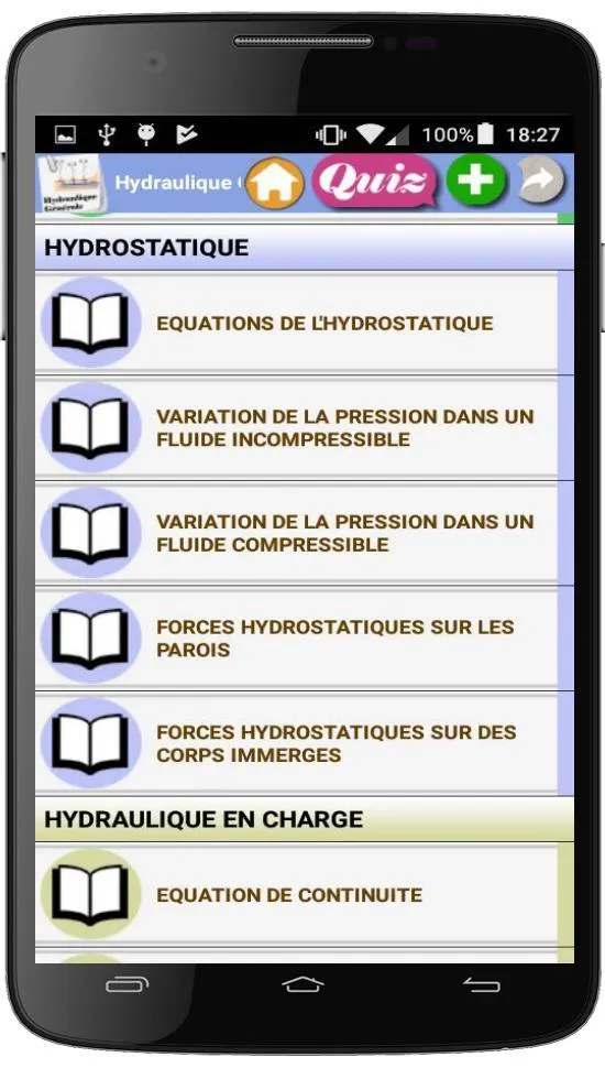 Hydraulique Générale | Indus Appstore | Screenshot