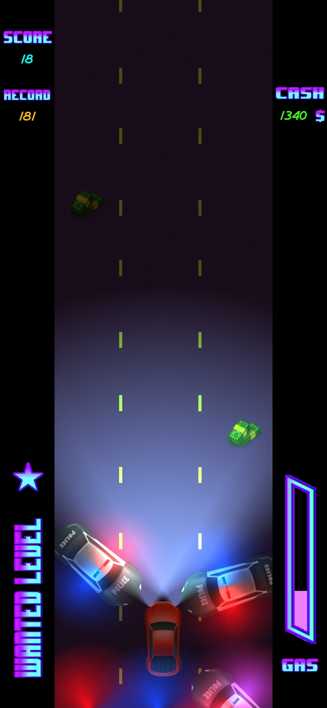 Neon Pursuit | Indus Appstore | Screenshot