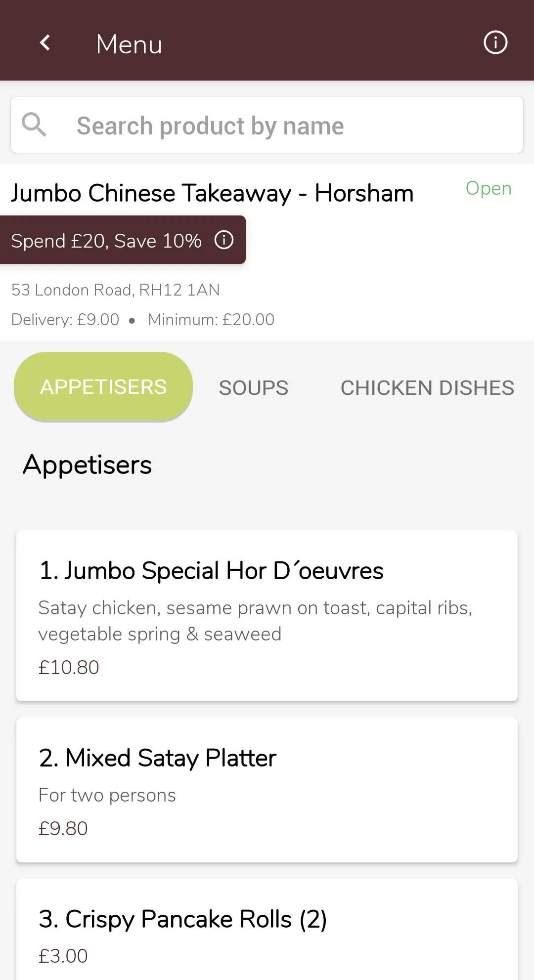 Jumbo Chinese & Thai Take Away | Indus Appstore | Screenshot