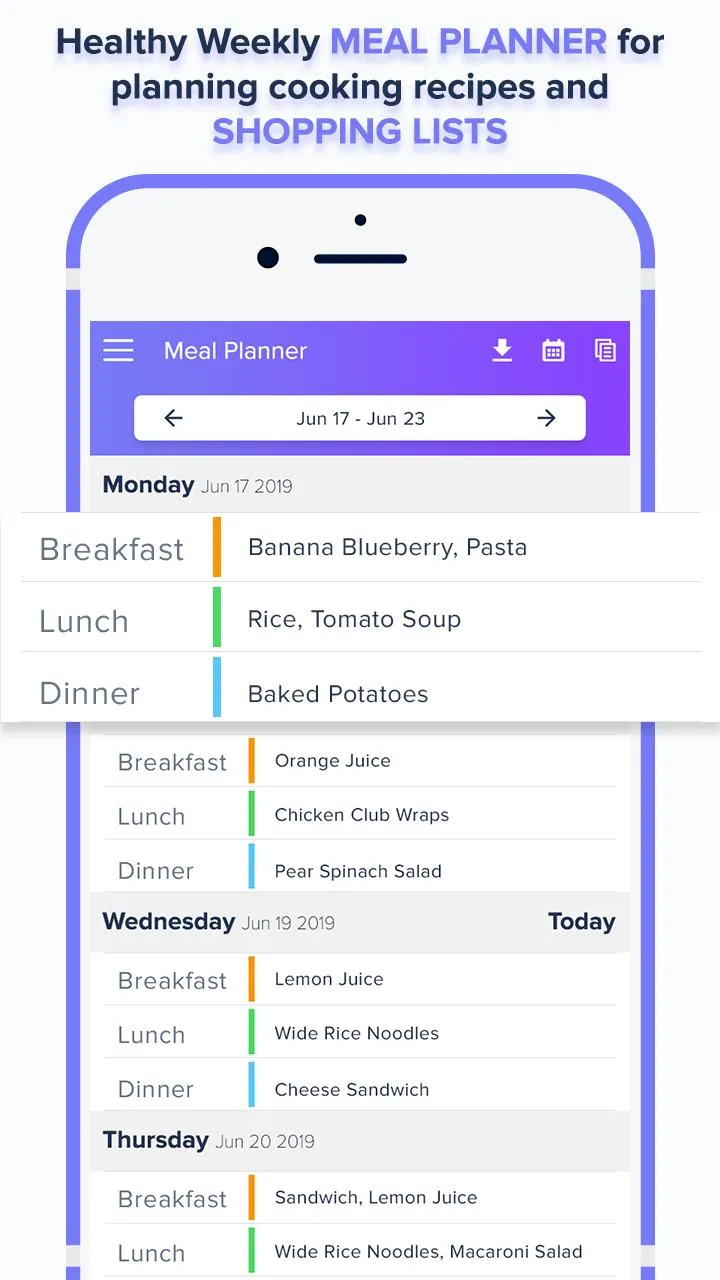 Meal Planner – Shopping List | Indus Appstore | Screenshot