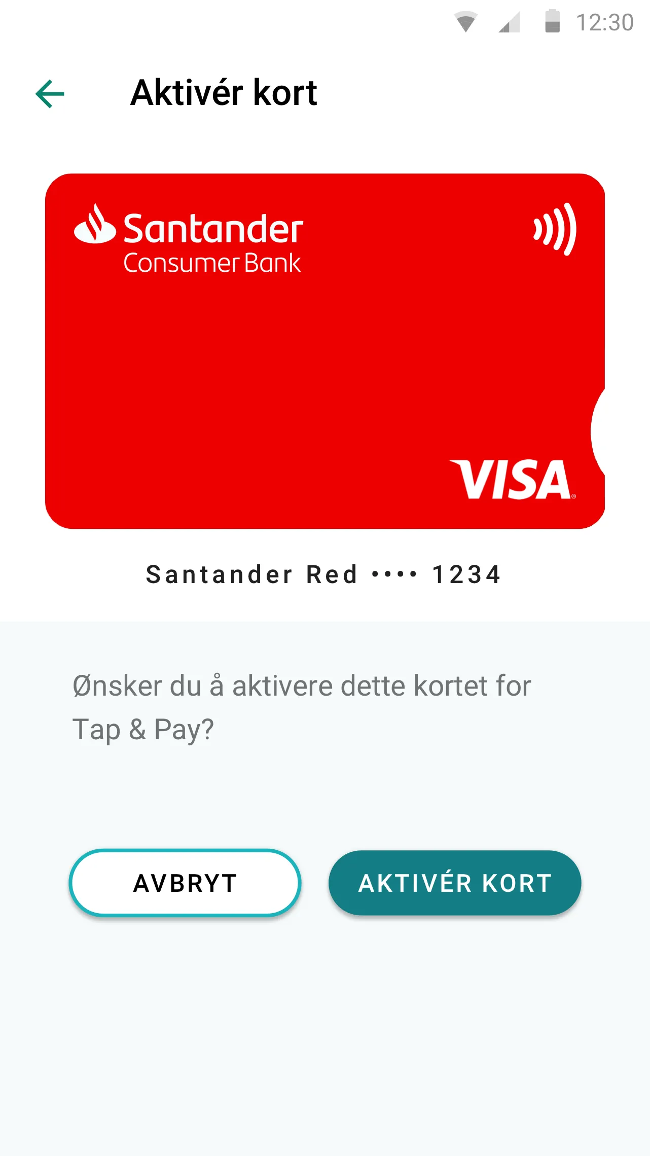 Santander My Cards | Indus Appstore | Screenshot