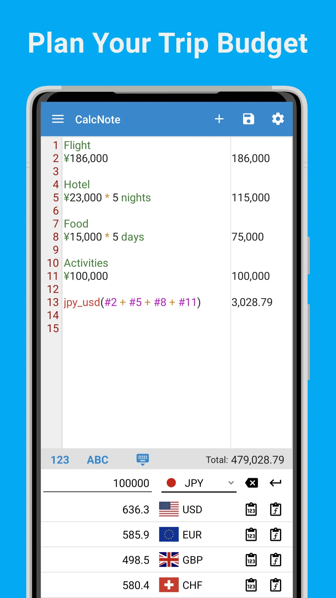 CalcNote - Notepad Calculator | Indus Appstore | Screenshot