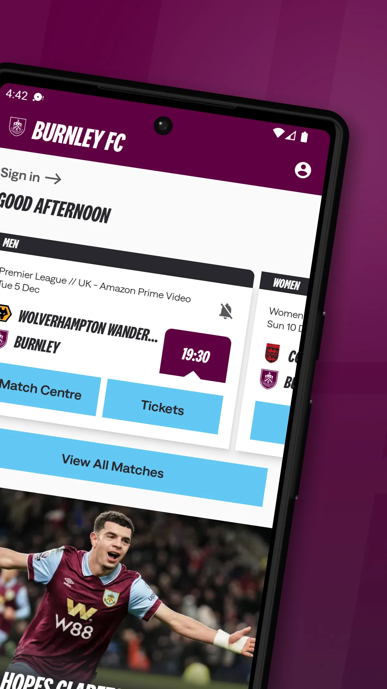 Burnley FC | Indus Appstore | Screenshot