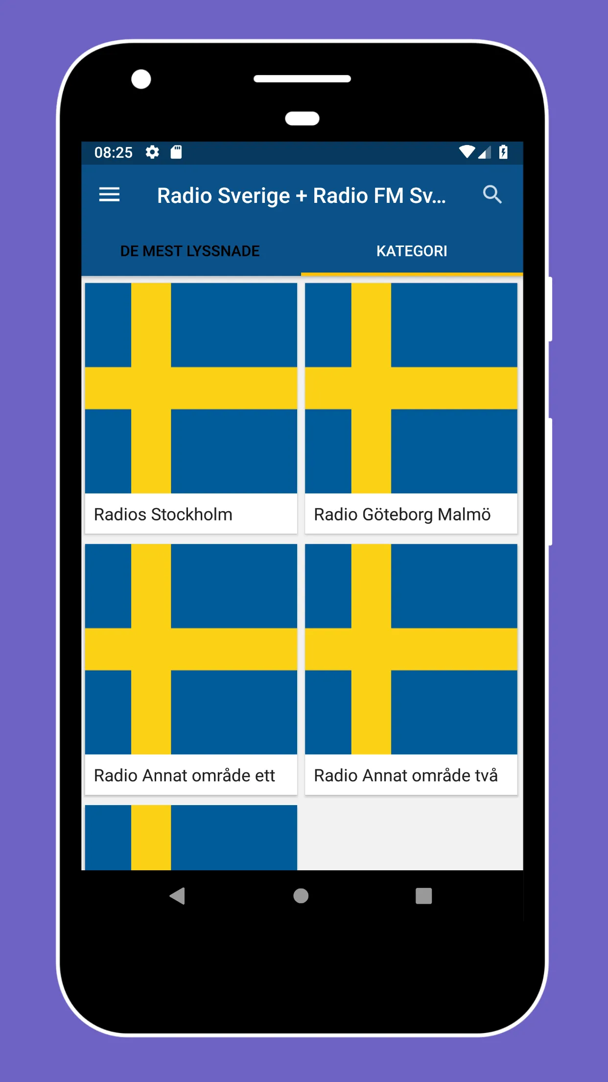 Radio Sweden + Radio Sweden FM | Indus Appstore | Screenshot