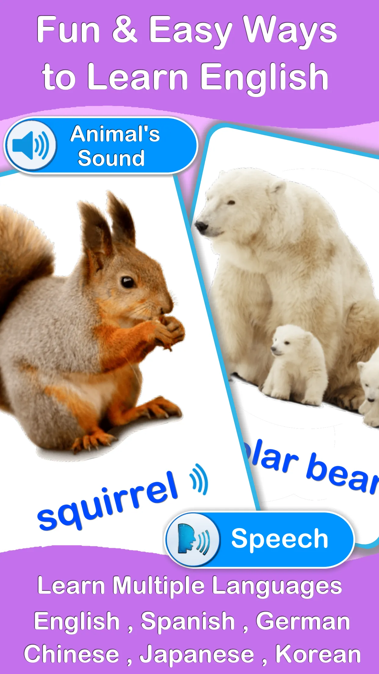 Animals Cards : Learn English | Indus Appstore | Screenshot