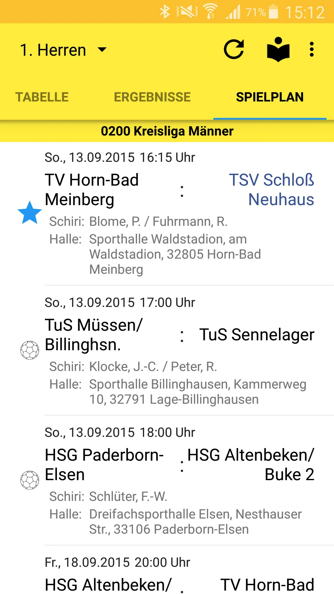 TSV Schloß Neuhaus Handball | Indus Appstore | Screenshot