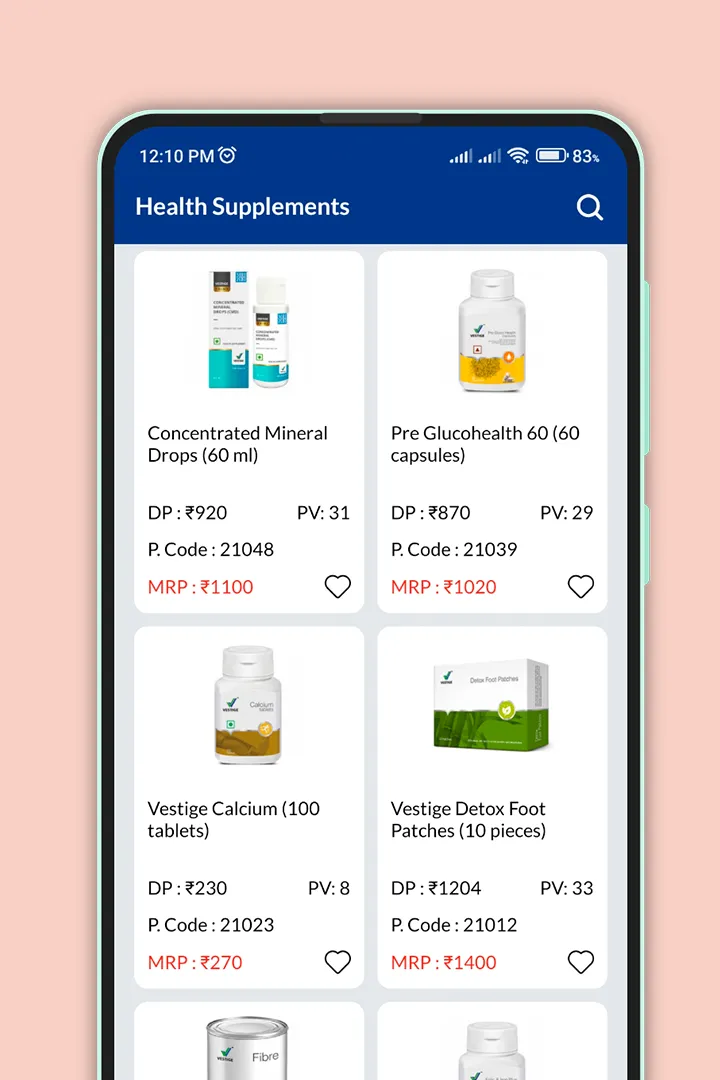 Vestige products price list | Indus Appstore | Screenshot