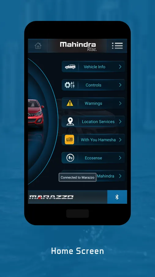 MAHINDRA BLUESENSE APP MARAZZO | Indus Appstore | Screenshot