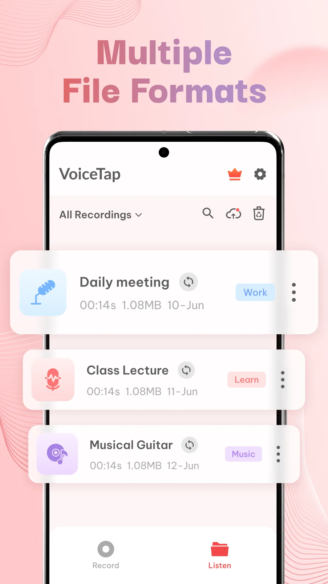 Voice Recorder - Voice memos | Indus Appstore | Screenshot