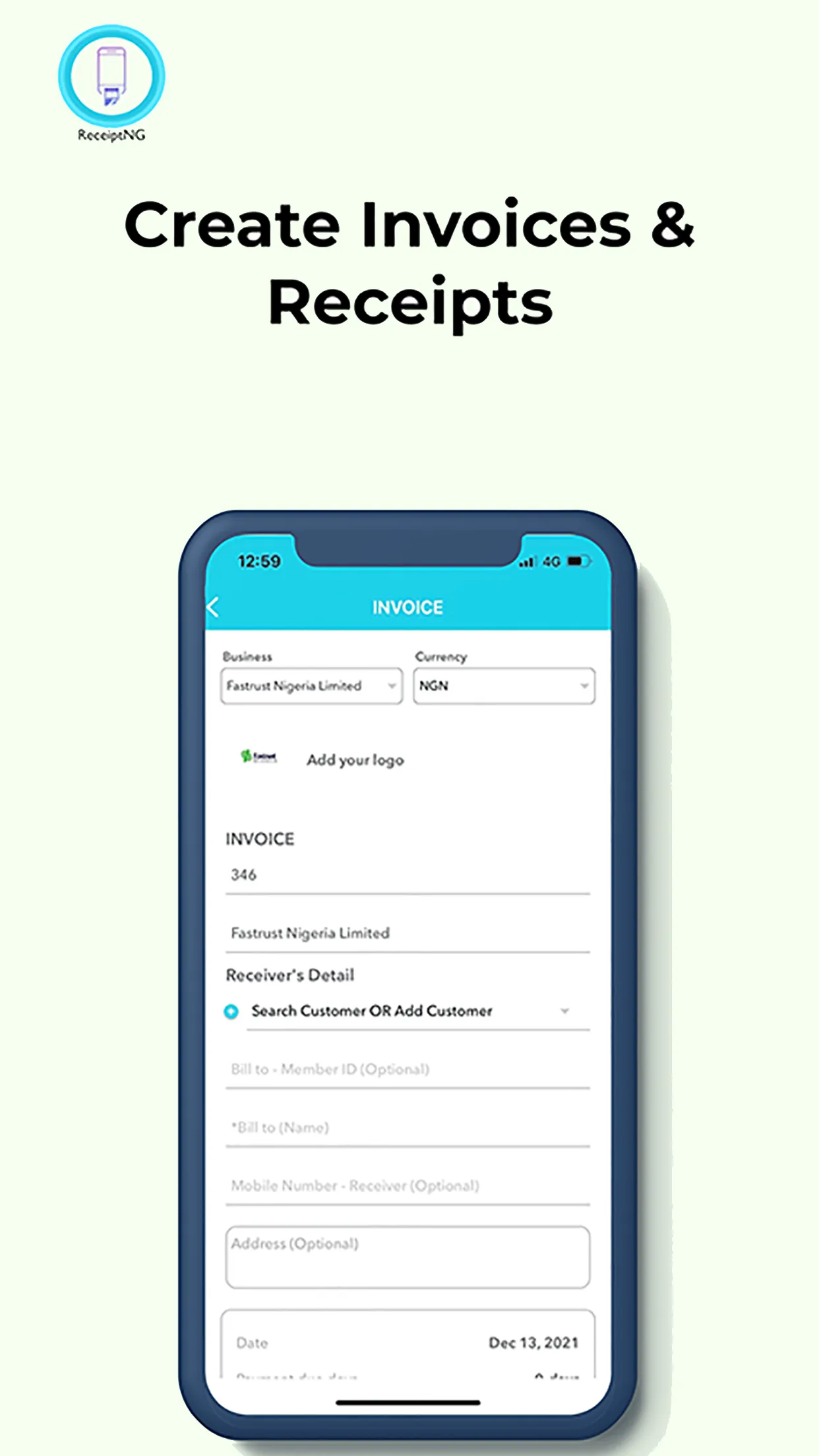 ReceiptNG | Indus Appstore | Screenshot