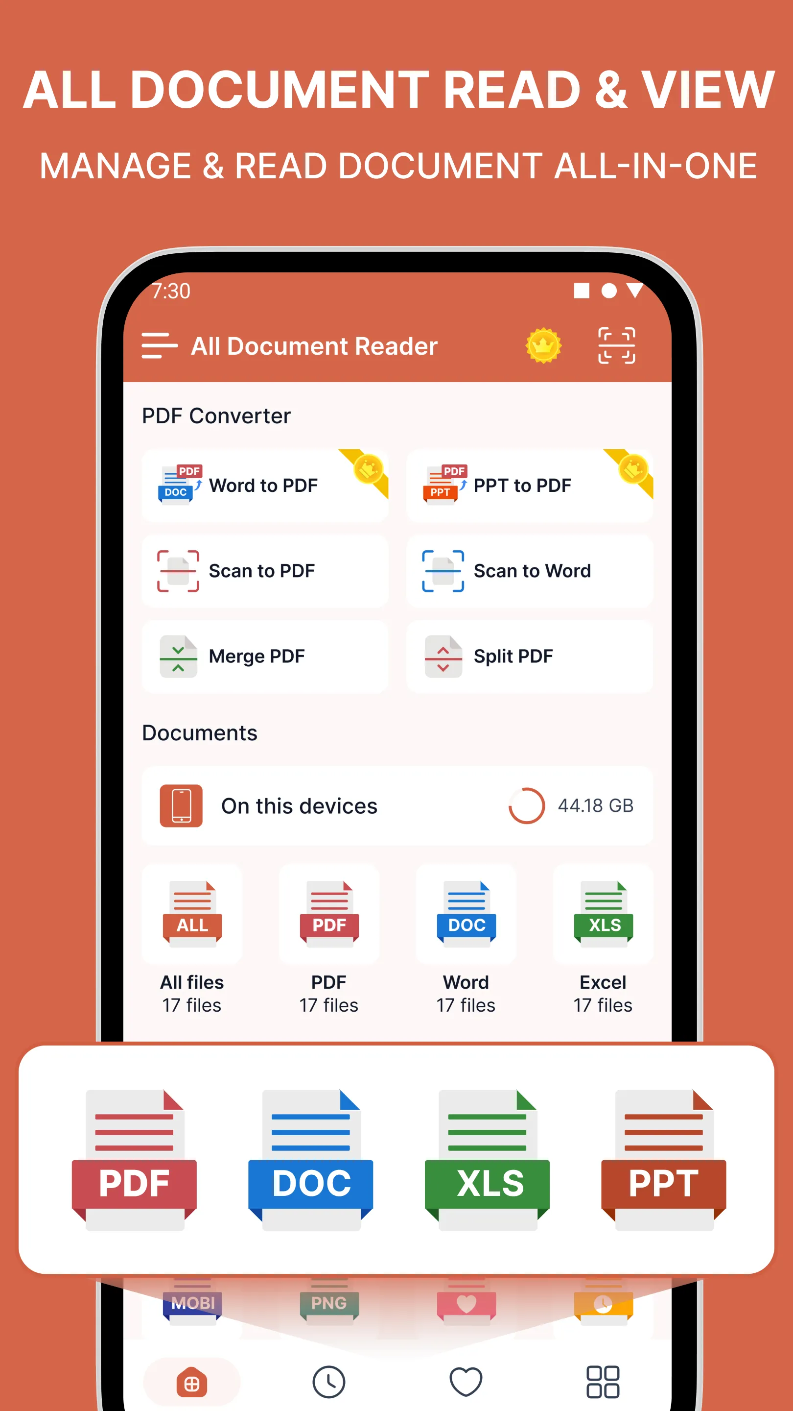 Document Reader: PDF, XLS, Doc | Indus Appstore | Screenshot