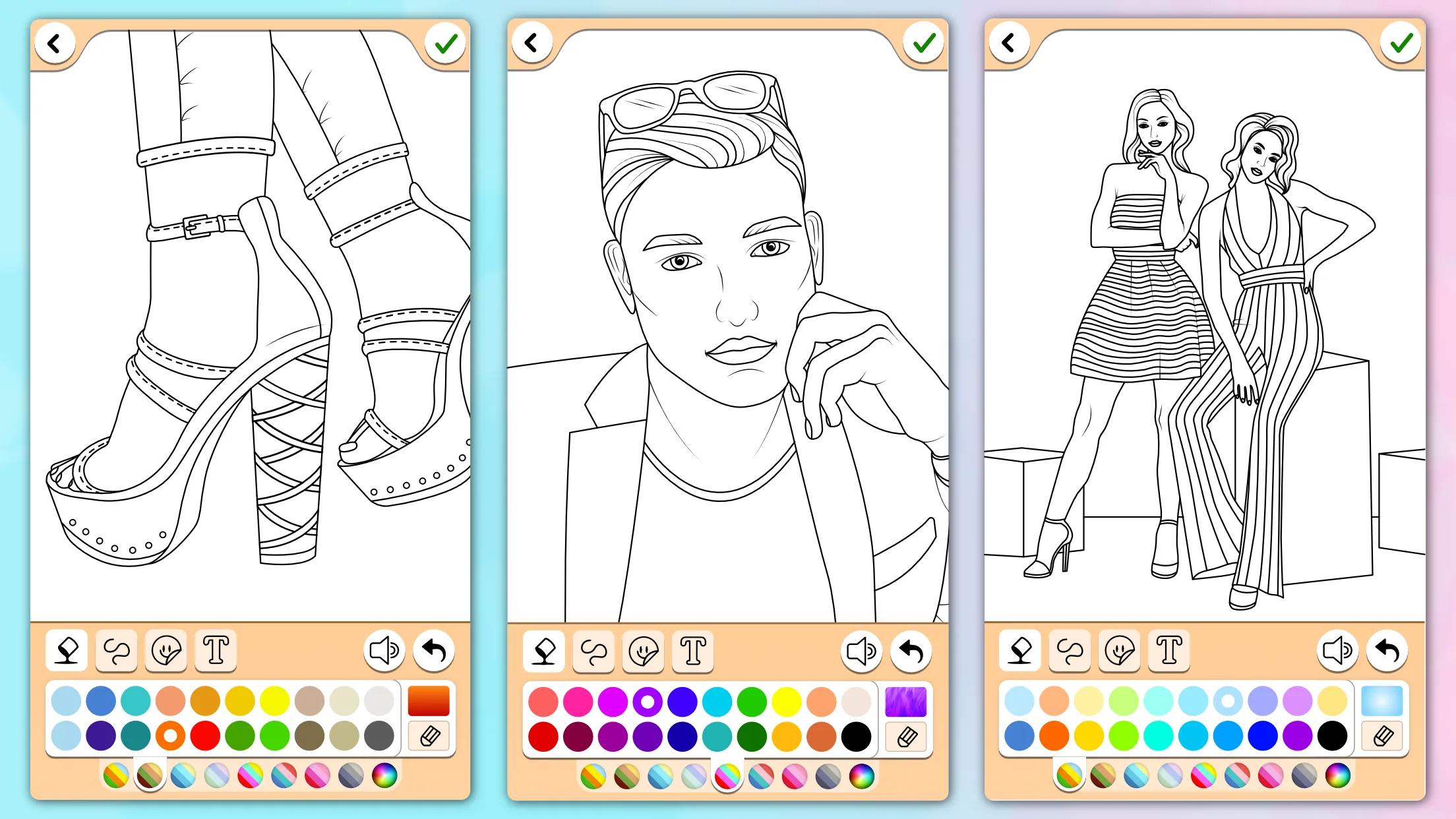 Fashion Coloring Pages | Indus Appstore | Screenshot