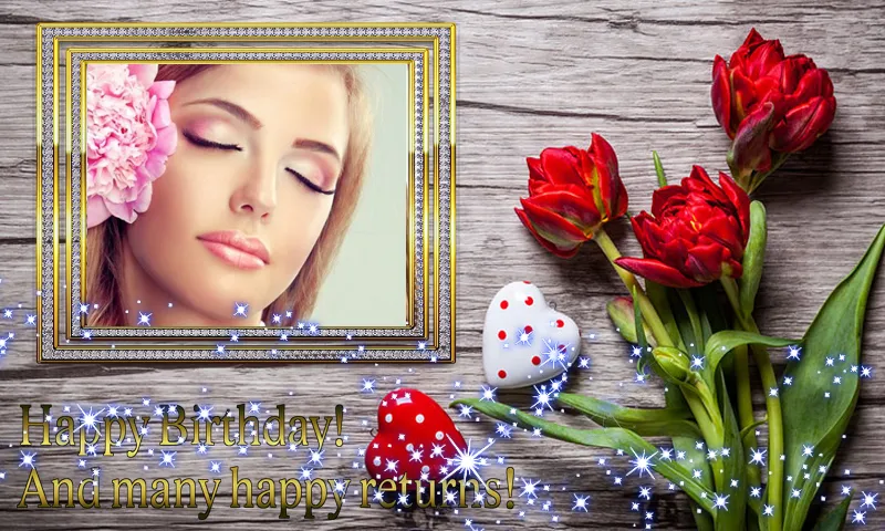 Birthday photo frame greeting | Indus Appstore | Screenshot