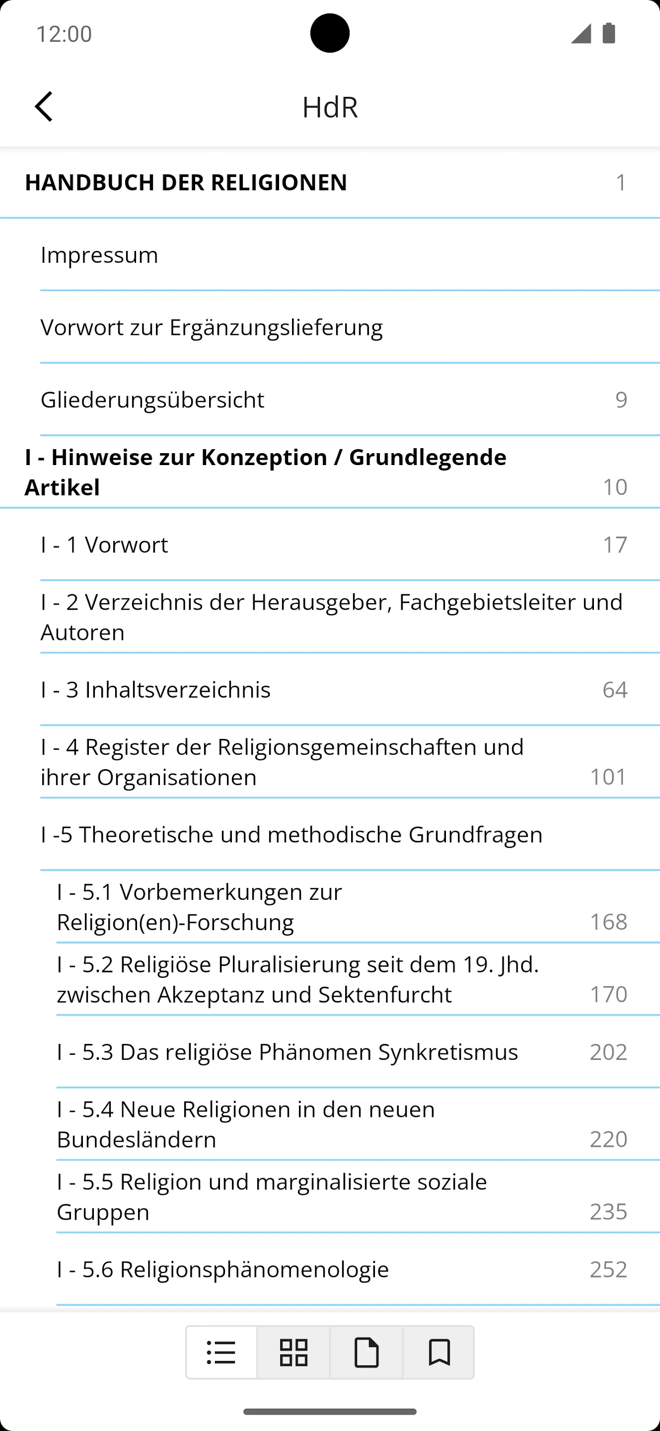 Handbuch der Religionen | Indus Appstore | Screenshot