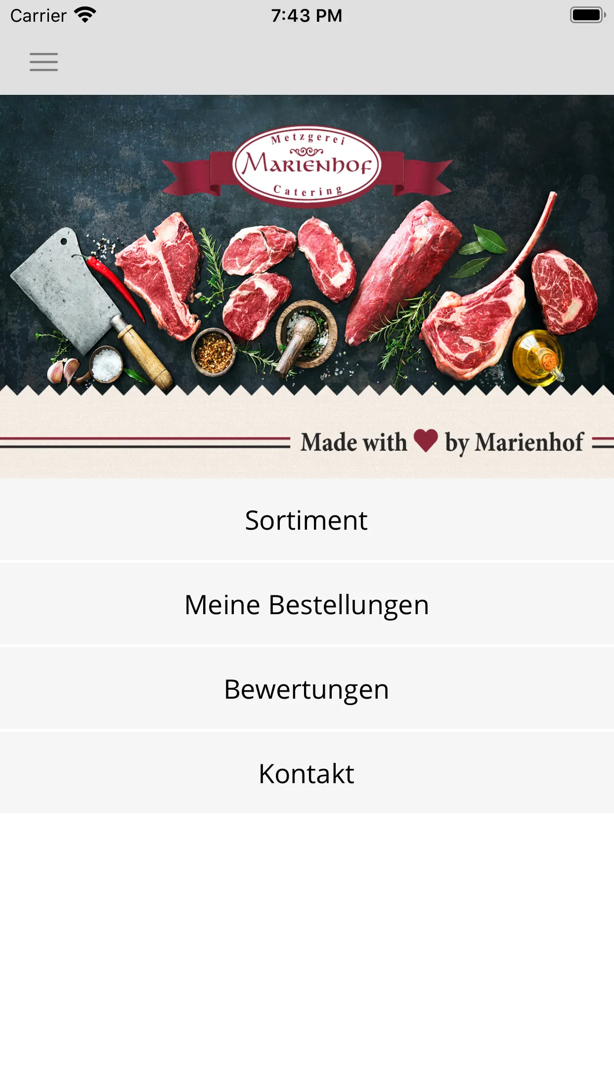 Metzgerei Marienhof | Indus Appstore | Screenshot