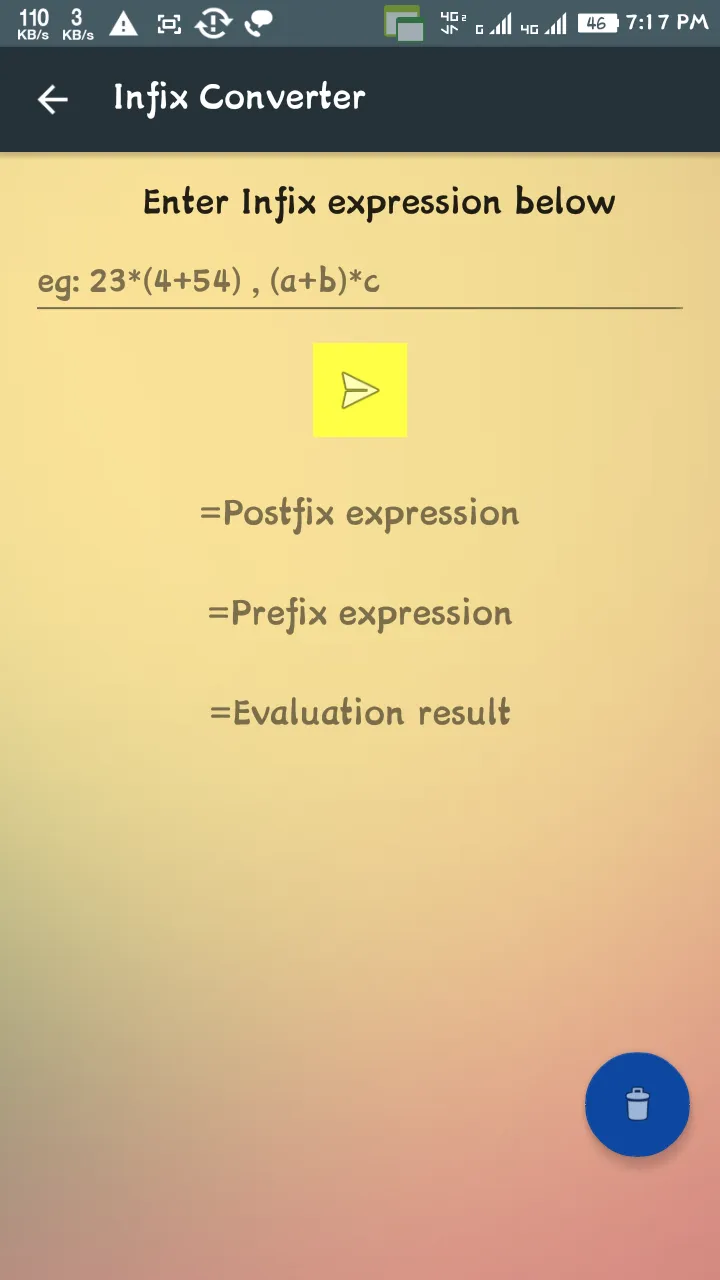 Infix Prefix Postfix Convert | Indus Appstore | Screenshot