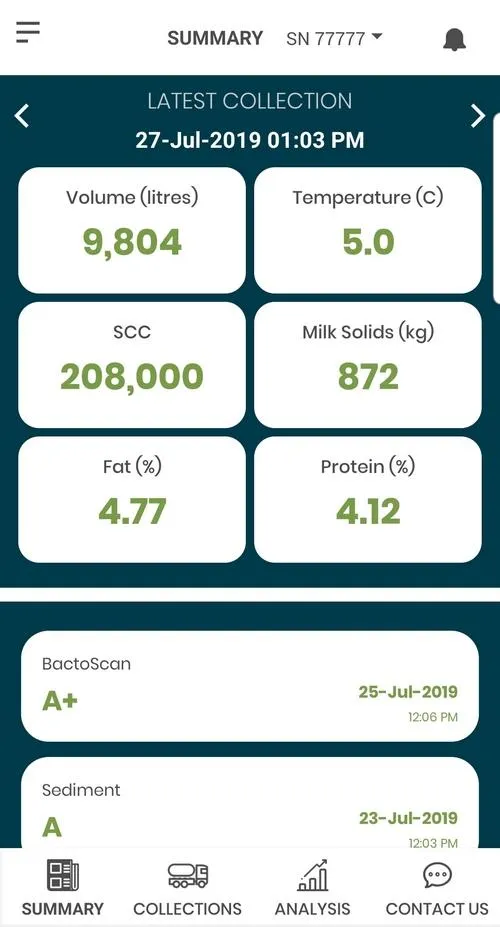 Oceania Milk Quality Analyser | Indus Appstore | Screenshot